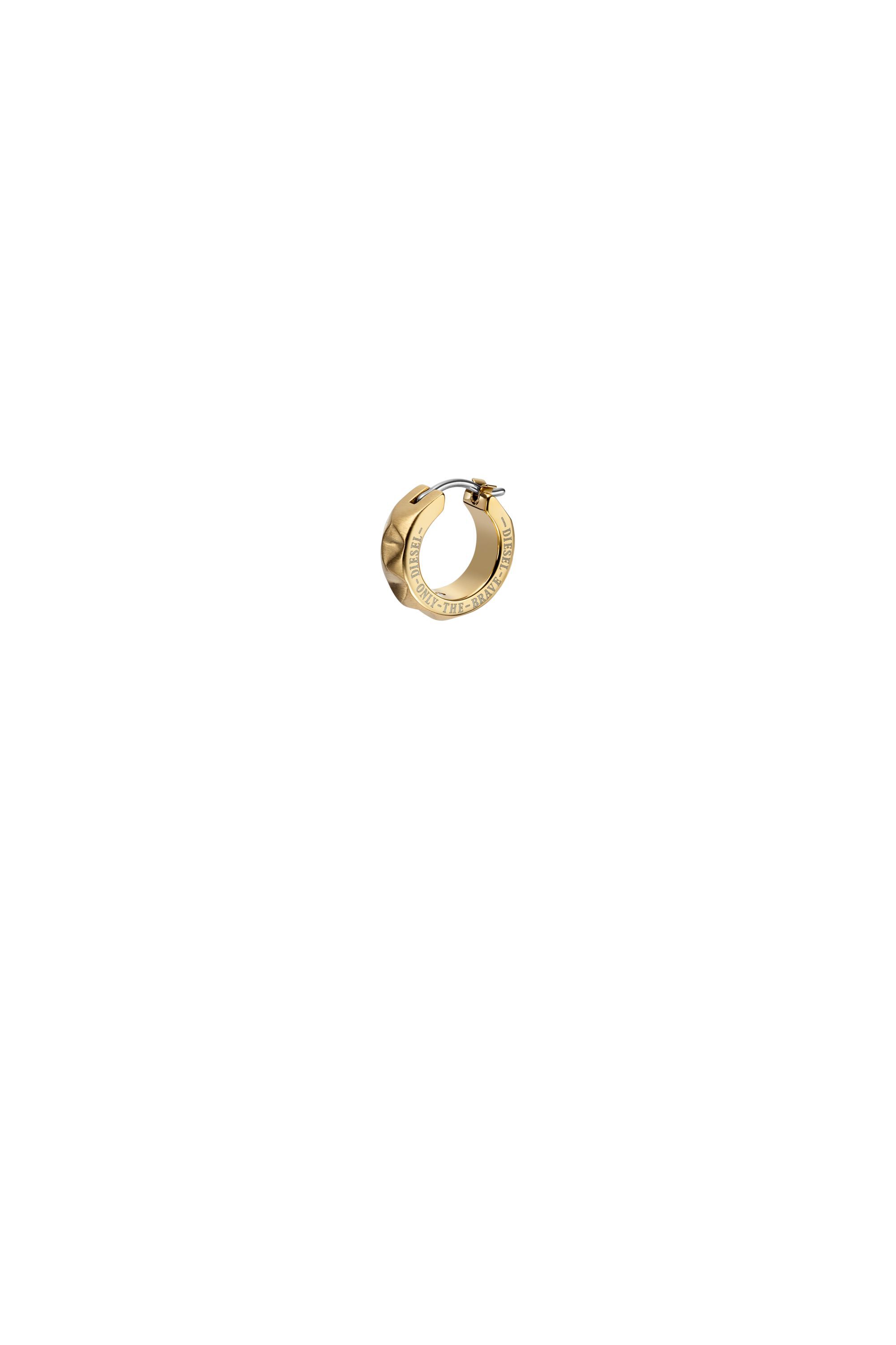 ネックレス・ペンダント DIESEL Two-tone hoop single earring DX1419931 Diesel Diesel Two-Tone Stainless Steel Hoop Earrings