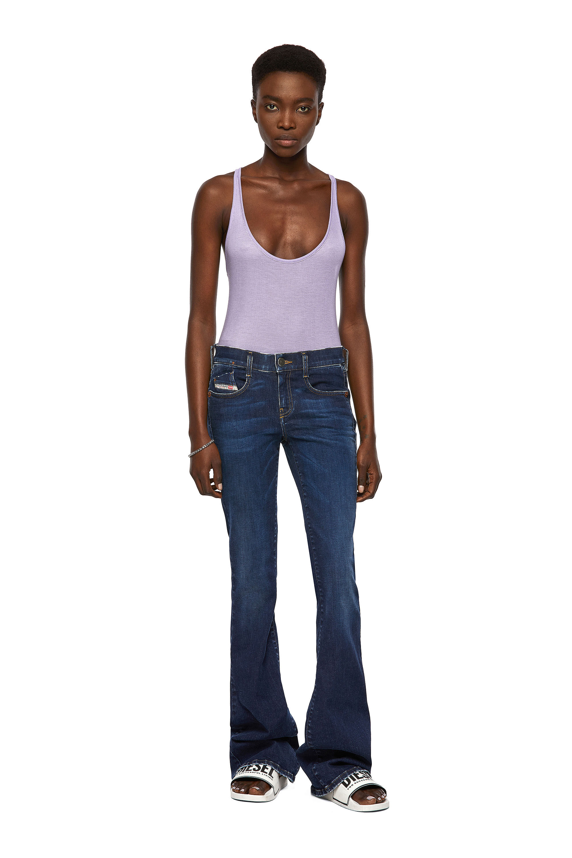 Diesel - 1969 D-EBBEY 09A30 Bootcut and Flare Jeans, Azul Oscuro - Image 1