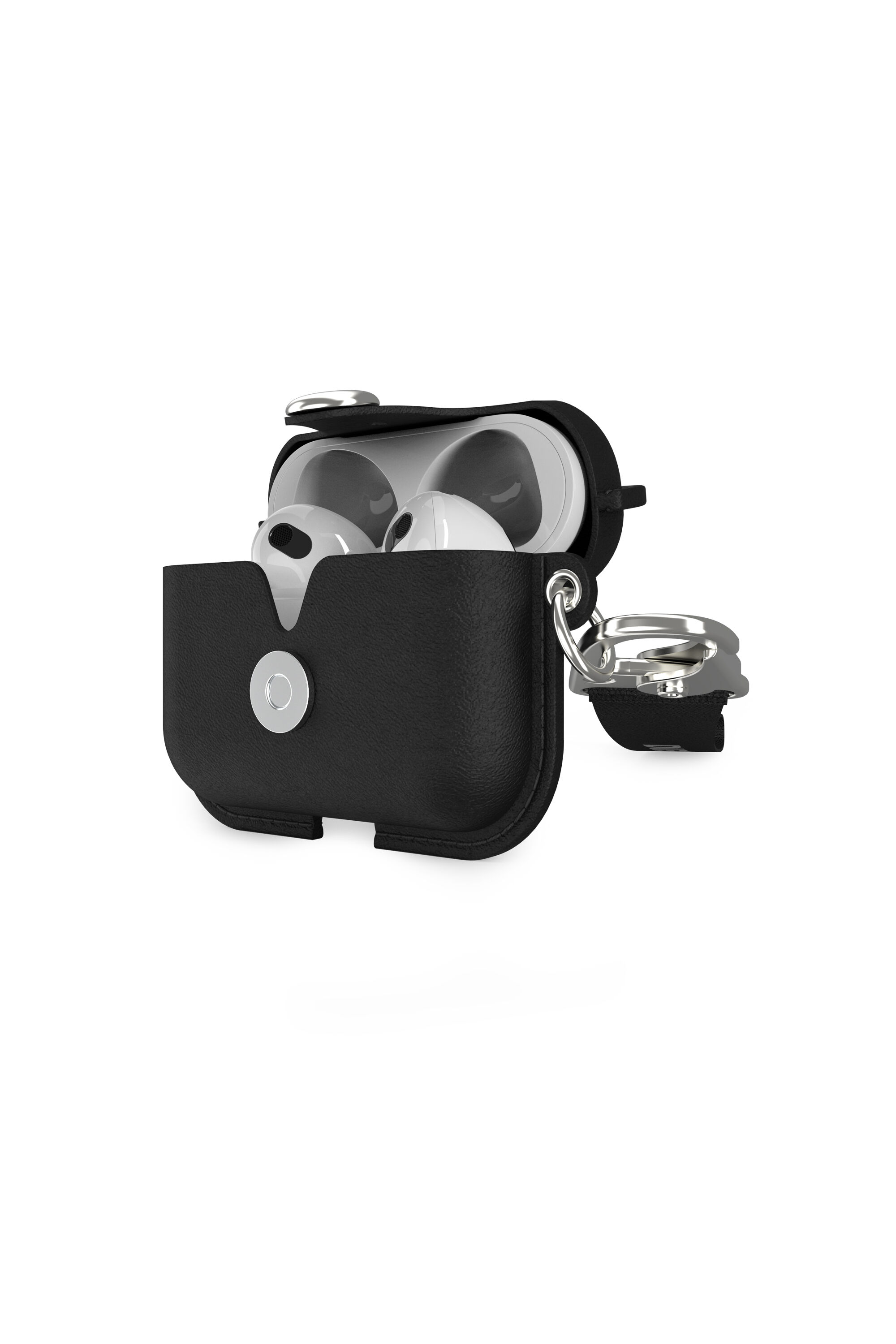 Diesel - 50082 AIRPOD CASE, Estuche de cuero por Airpods 3 Unisex in Negro - 3