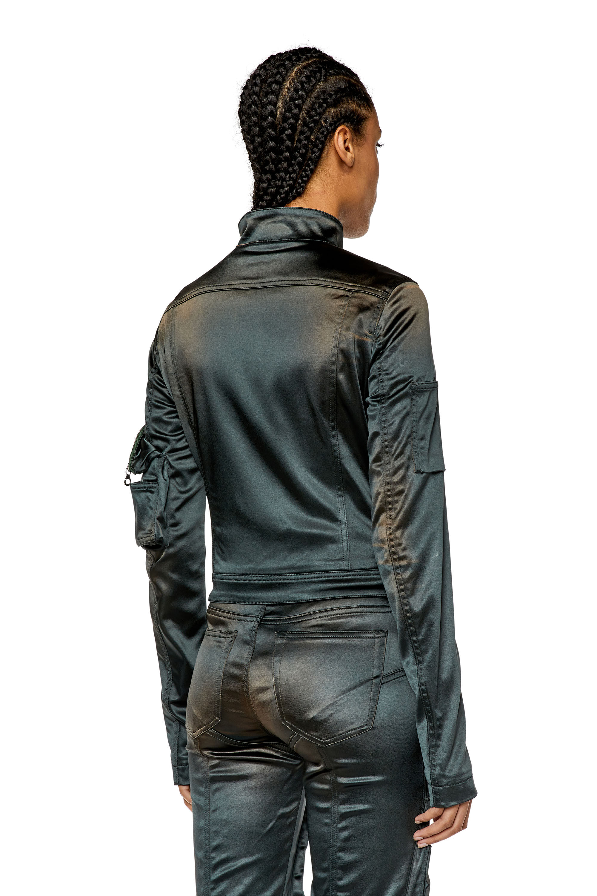 Chaqueta brillante mujer outlet