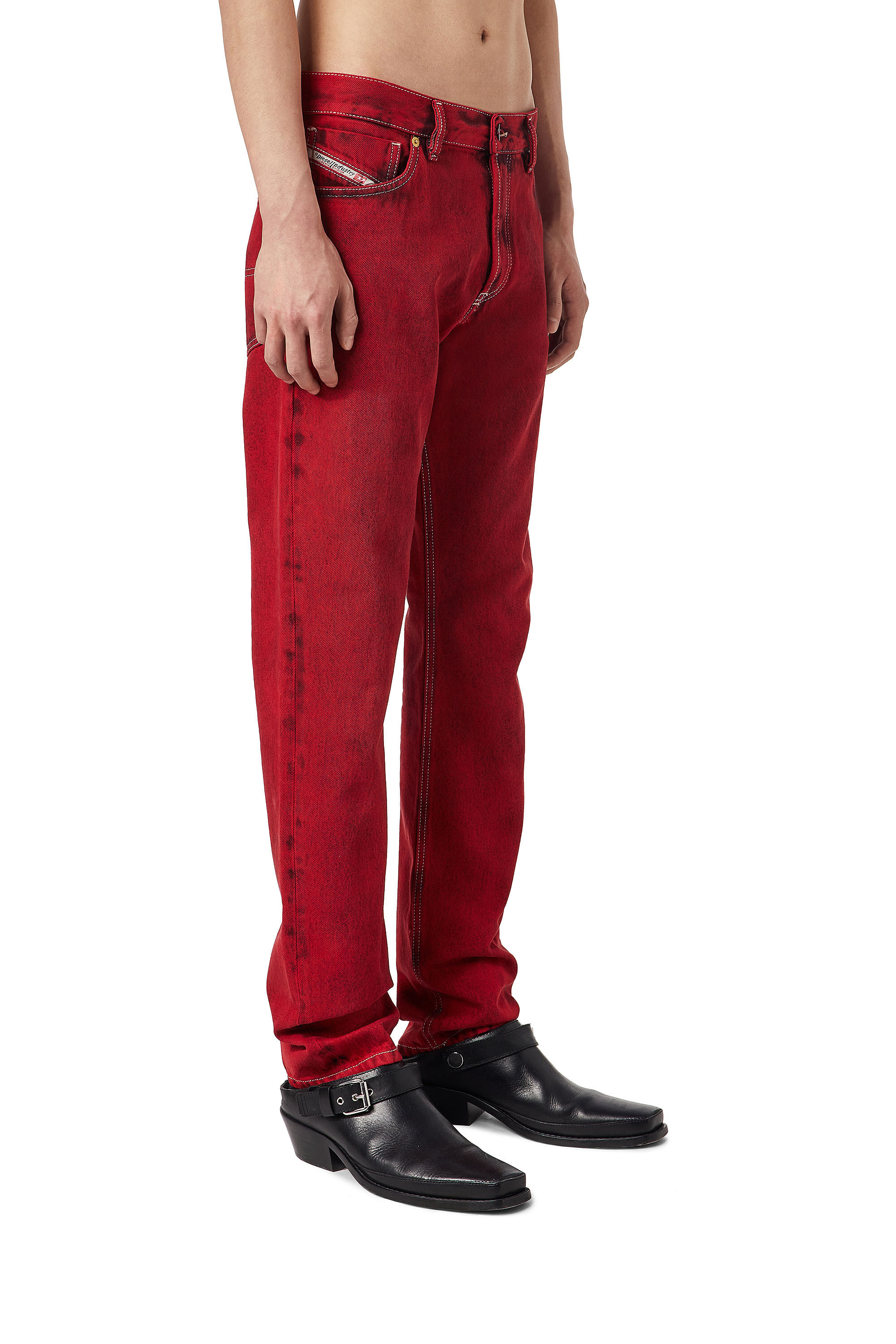 Diesel - 1995 D-Sark 09D35 Straight Jeans, Red - Image 5