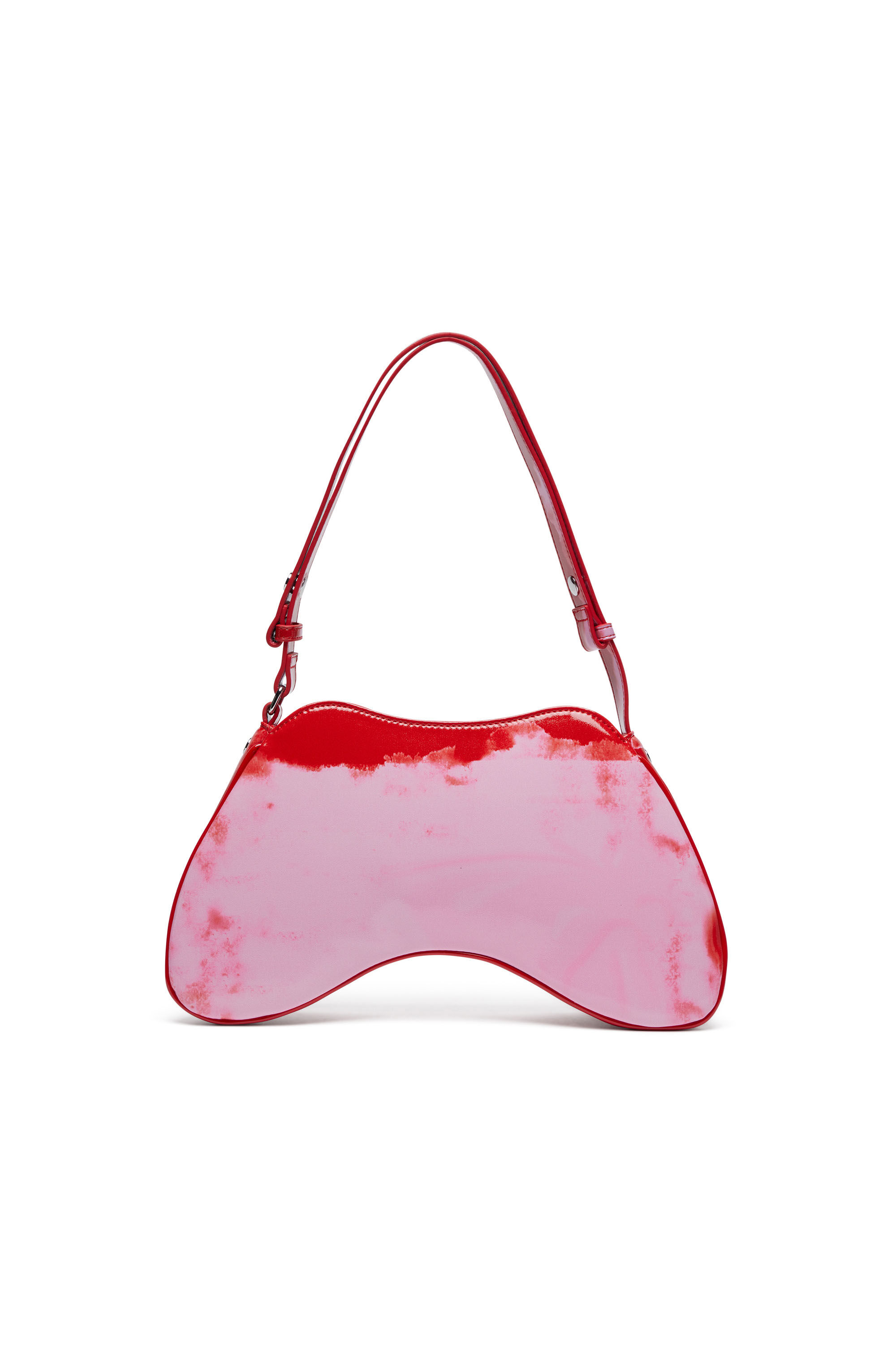 Women's Play-Shoulder bag in printed glossy PU | Multicolor