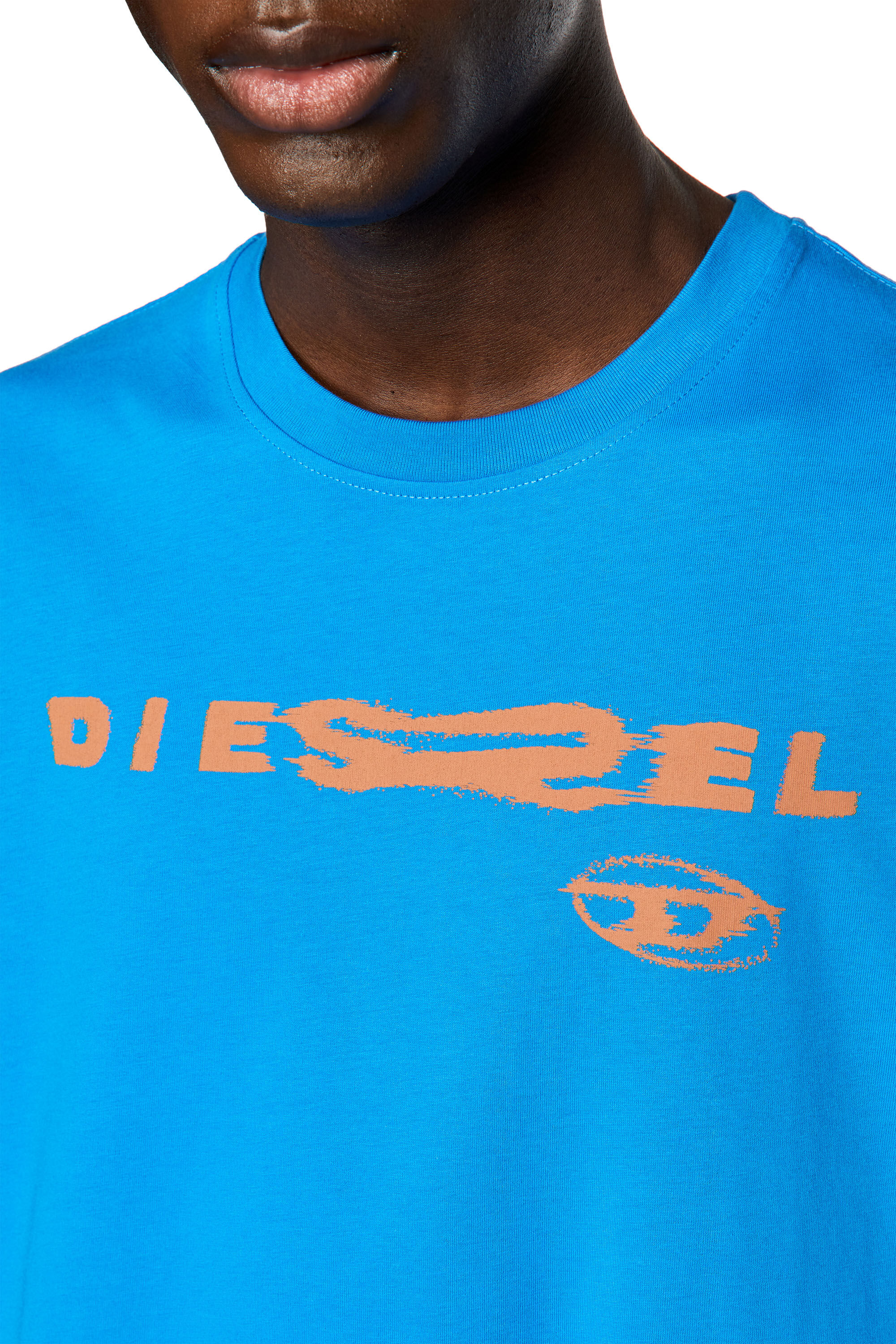 T JUST G9 Man T shirt with distorted logo print Diesel