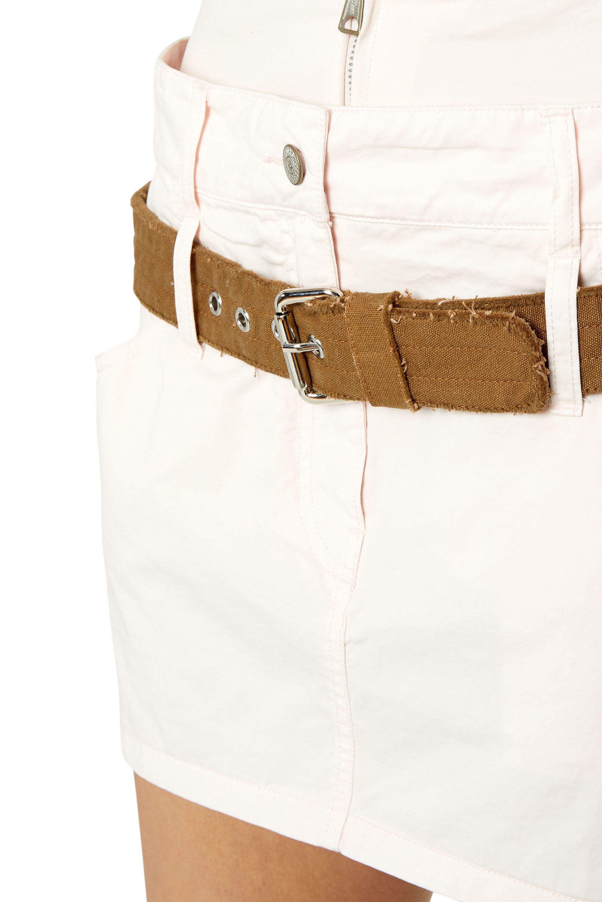 O-ENTHIA Woman: Treated twill skirt with double waist | Diesel