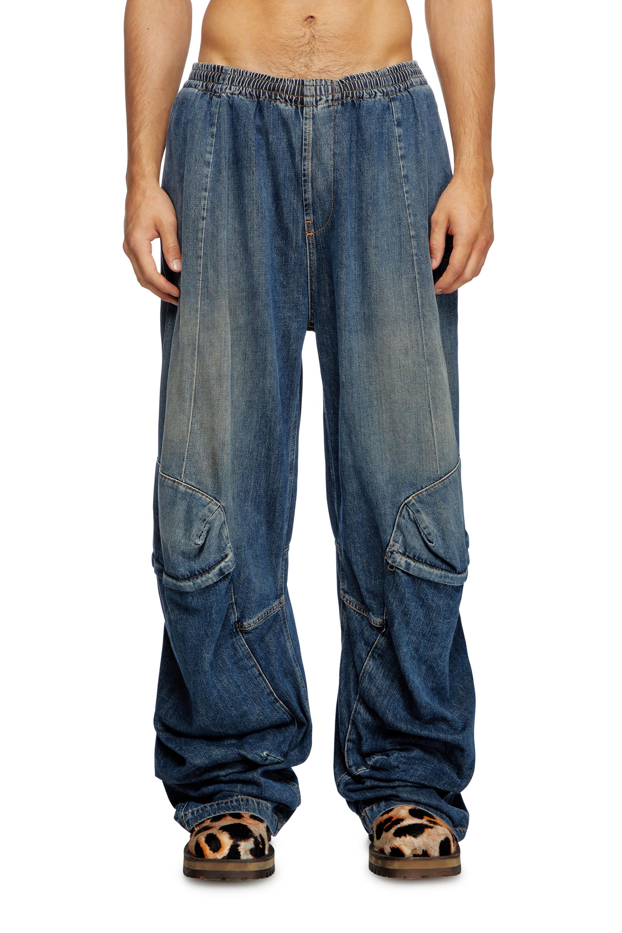 値下げ不可❌　DIESEL DENIM Men's Regular Jeans | Black/Dark grey | Diesel 2023 D-Finitive