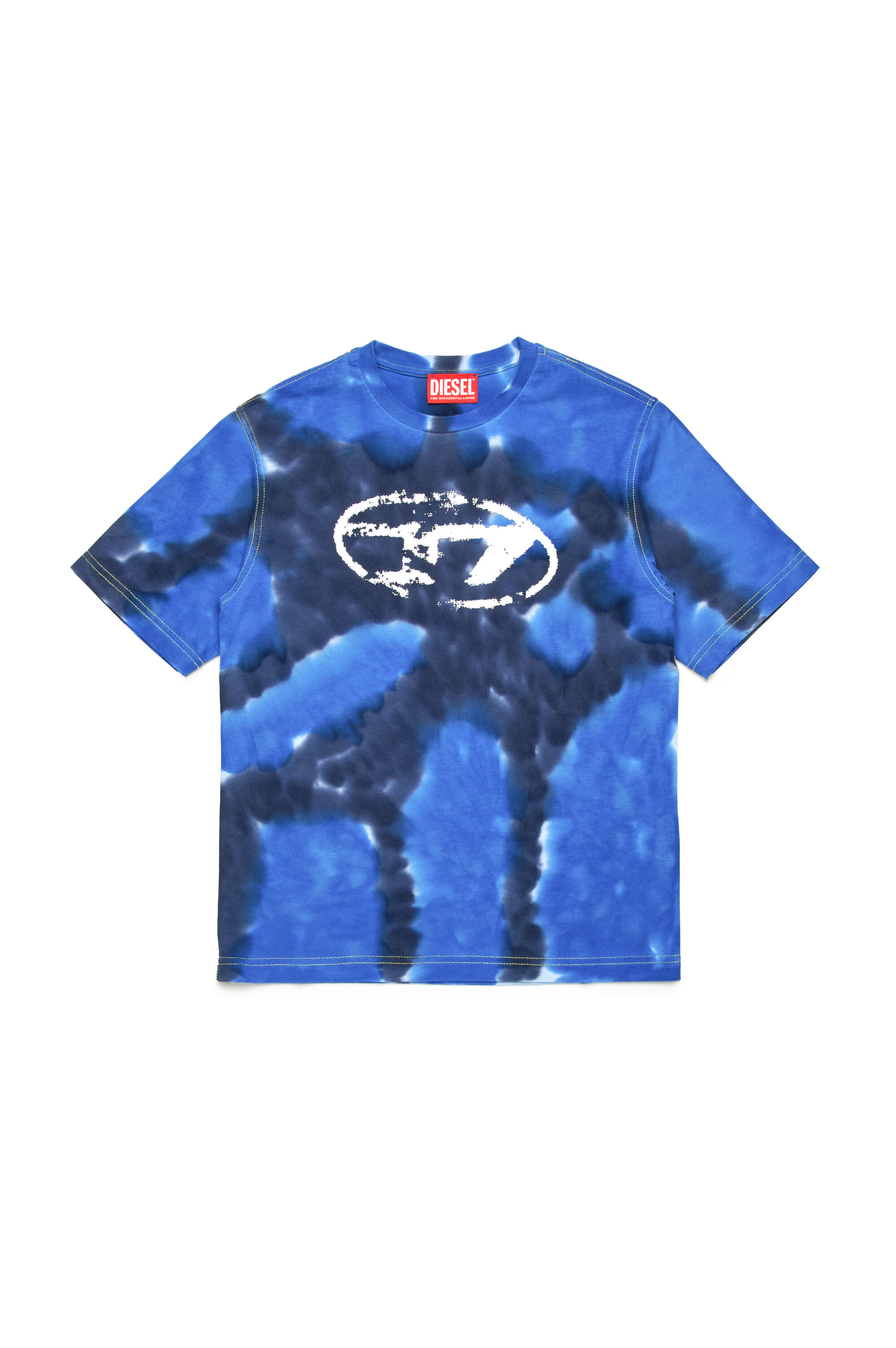 【DIESEL】NAVY BLUE T-BOXT-N15 T-SHIRT T-shirt with batik print | Blue | 4-16 YEARS Boys | Diesel