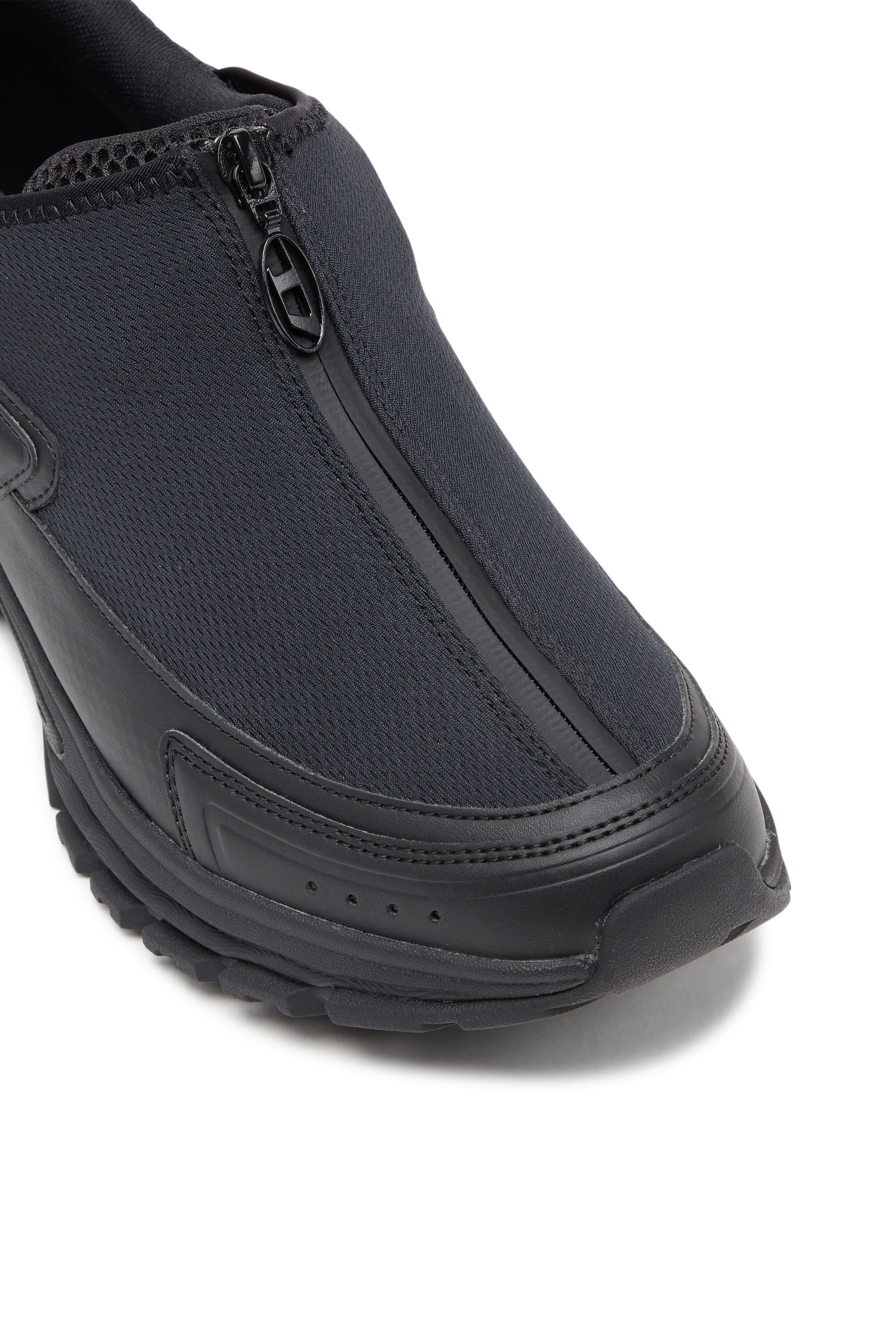 Diesel - S-SERENDIPITY PRO-X1 ZIP X, Unisex's S-Serendipity-Slip-on mesh sneakers with zip in Black - 6