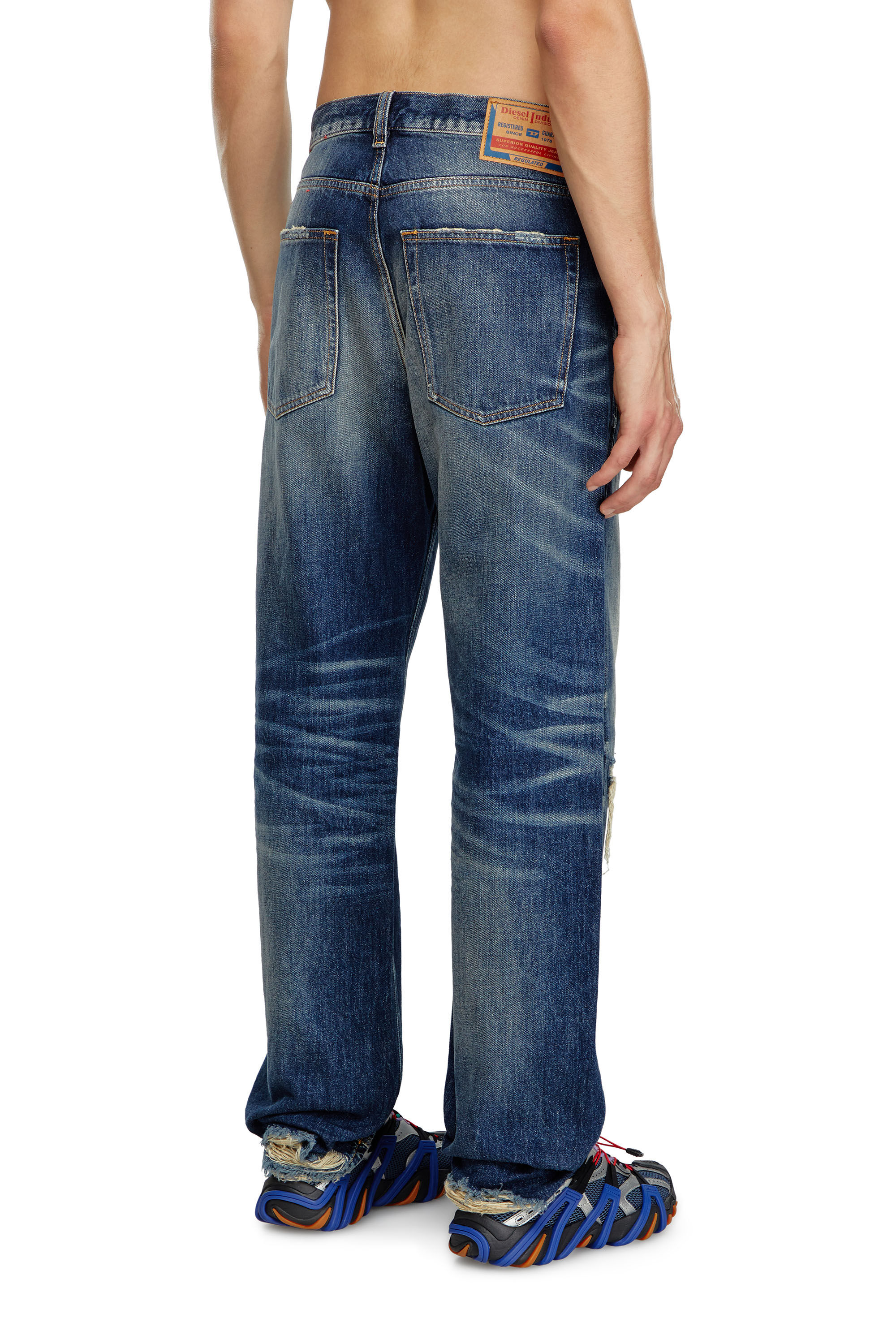 Diesel - Regular Jeans 2024 D-Macs 09J95 Hombre, Azul Oscuro - 4