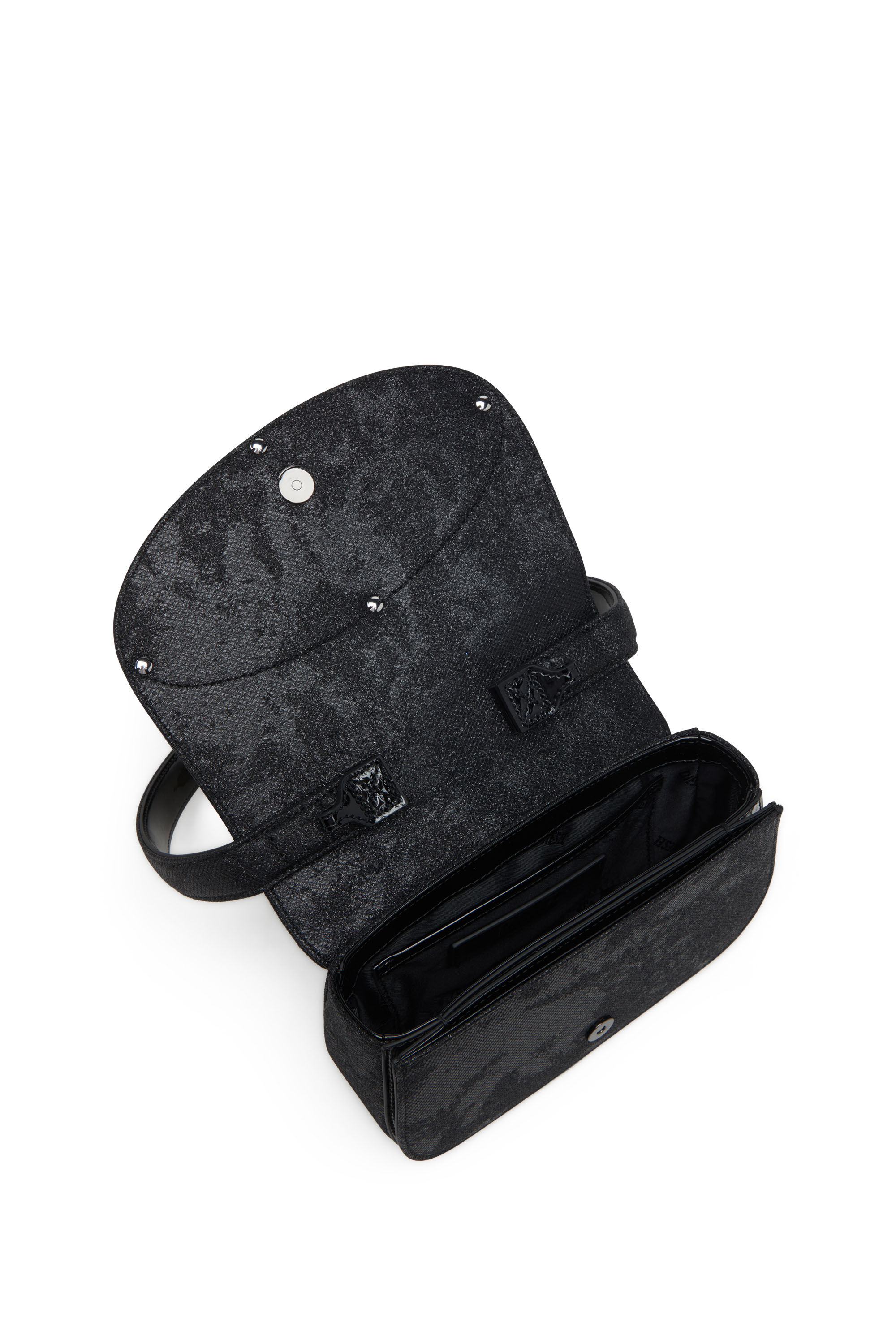 Diesel - 1DR, Woman's 1DR-Iconic 1DR bag in glitter-camo Lurex in null - 2