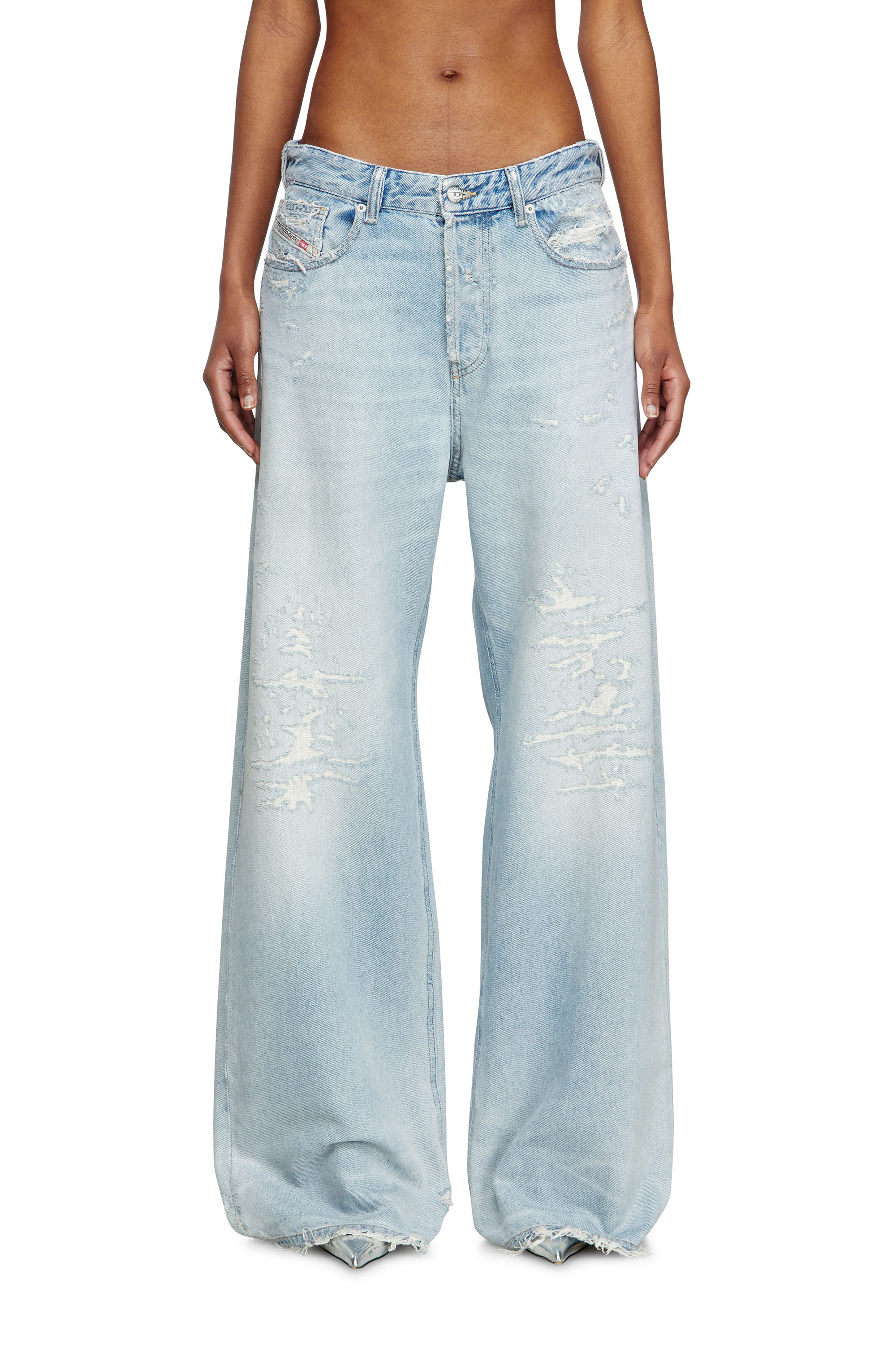 Diesel - Relaxed Jeans 1996 D-Sire 09M53 Mujer, Azul Claro - 3
