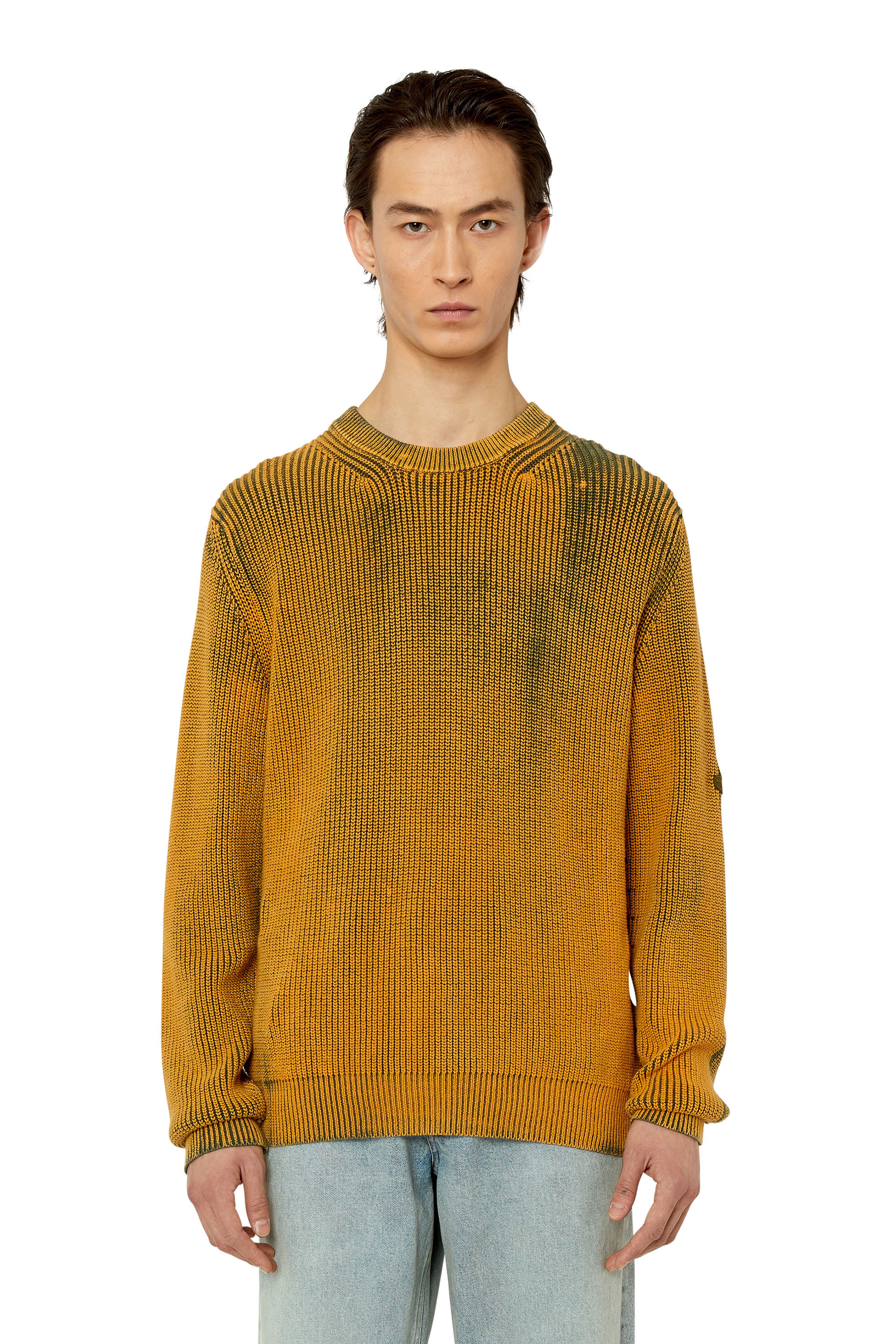 K-ELESTO Man: Ribbed jumper with colour fading | Diesel