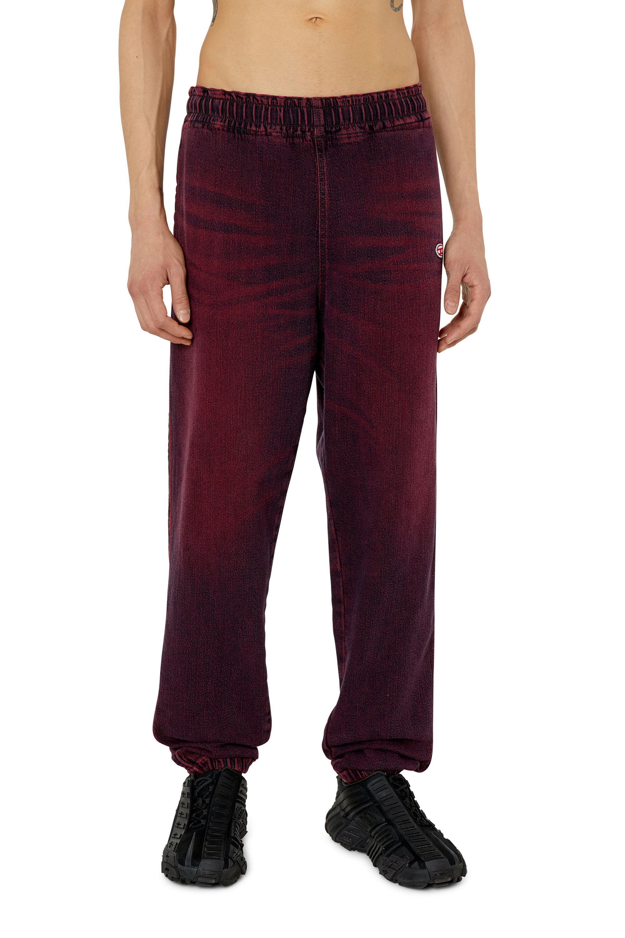 Diesel - D-Lab Track Denim 09G91 Tapered, Borgoña - Image 3