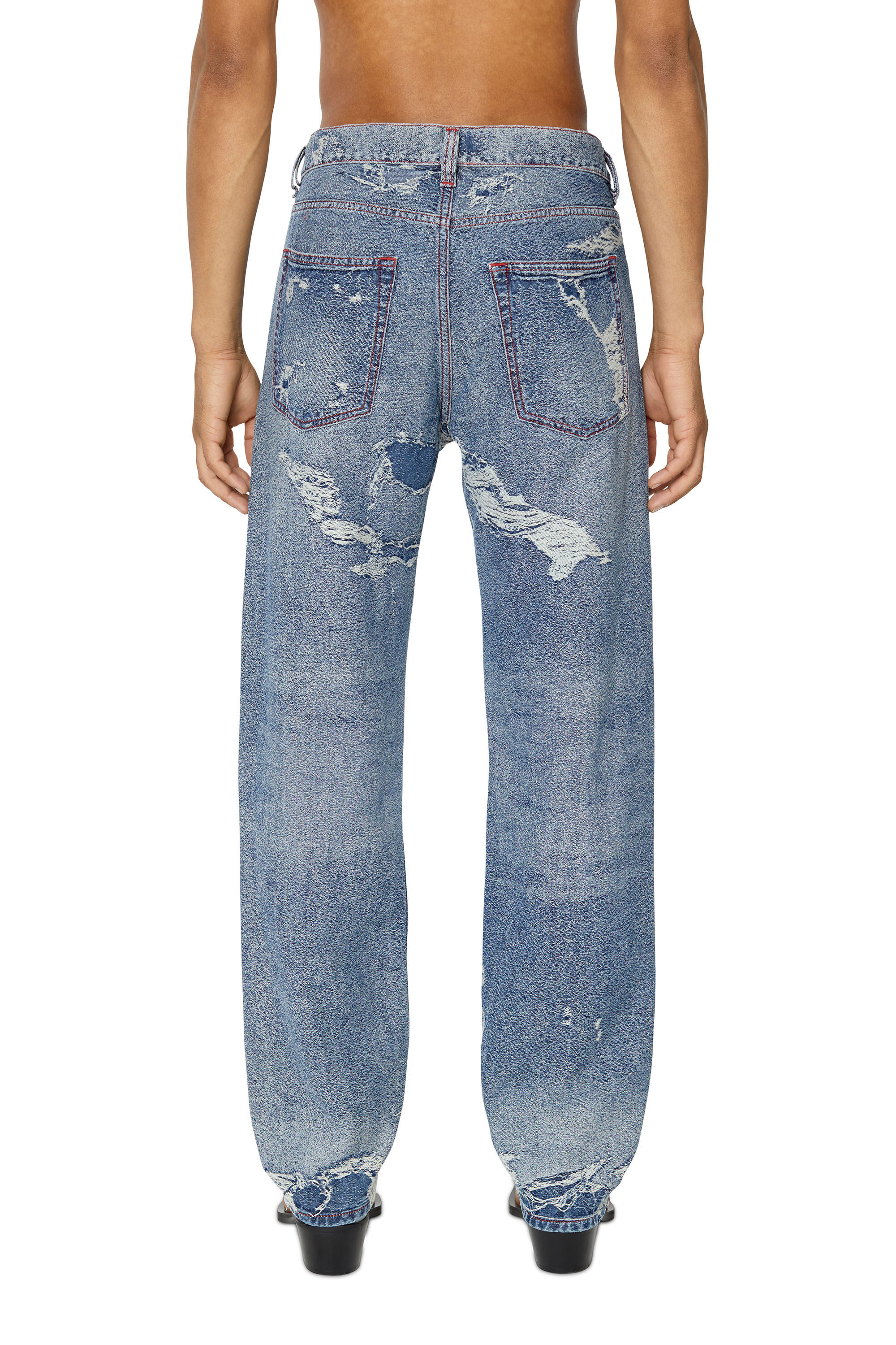 Diesel - Straight Jeans 2010 D-Macs 09F10, Azul Oscuro - Image 4