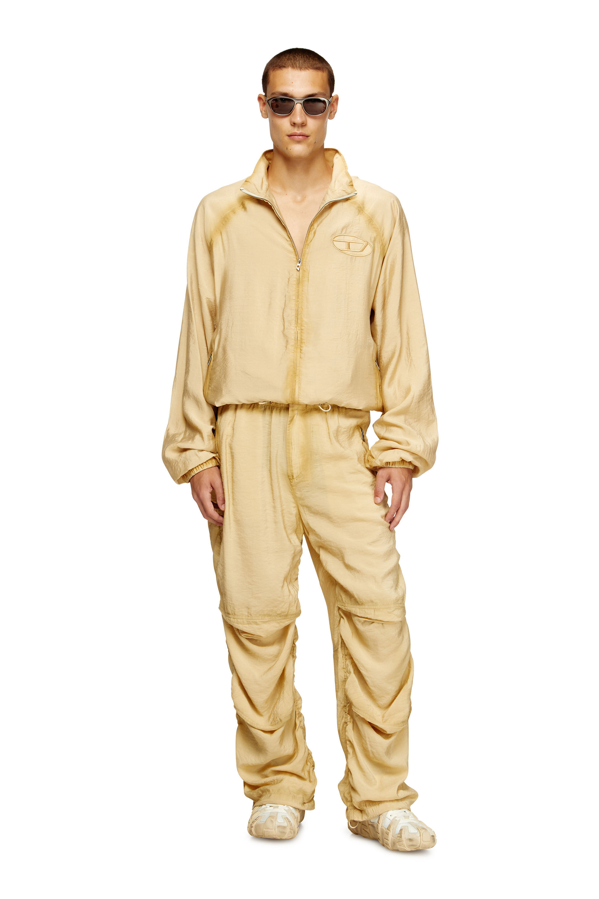 Diesel - J-HENRI-SOUVENIR, Chaqueta deportiva bordada conmemorativa Hombre in Beige - 1