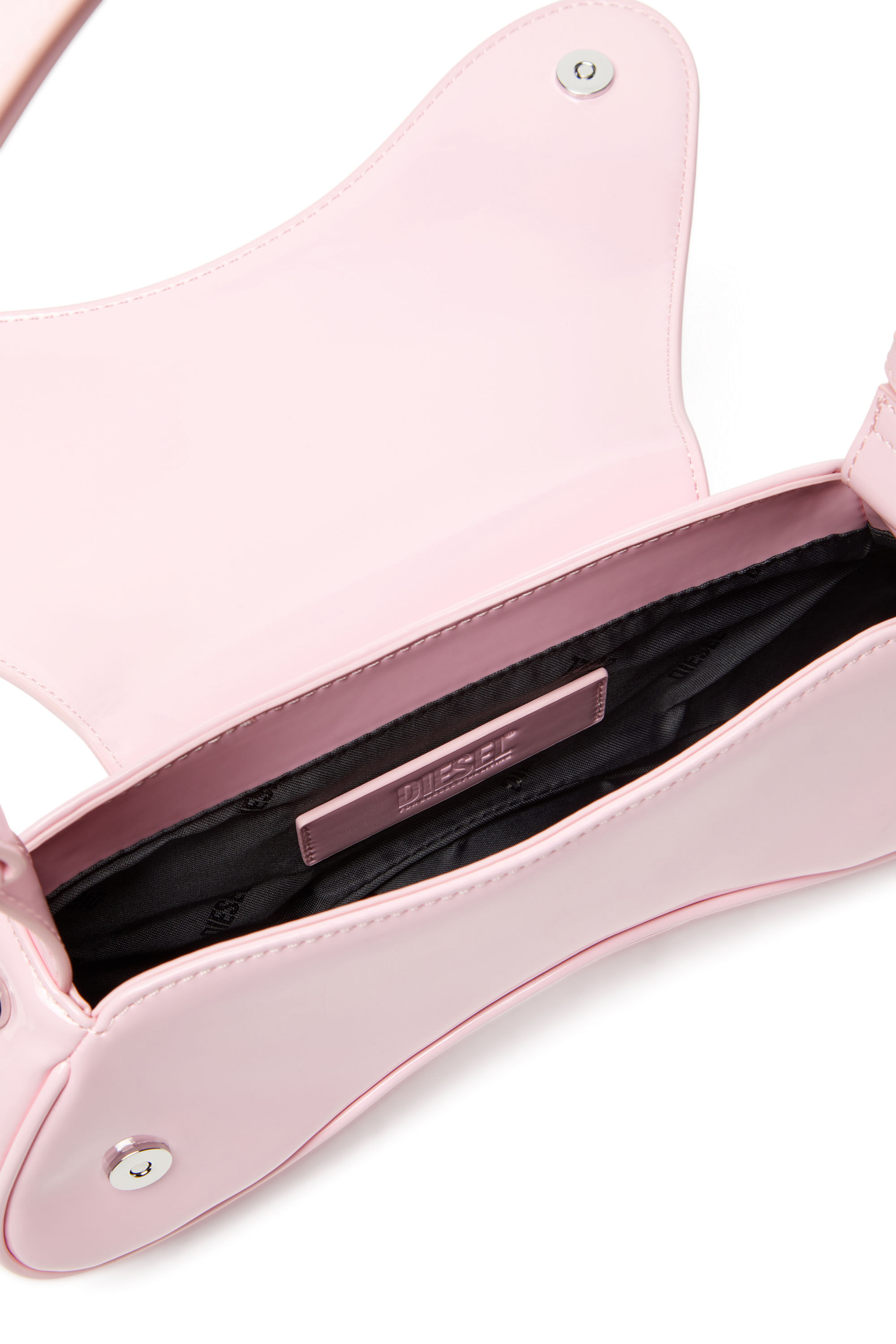 Diesel - PLAY CROSSBODY, Woman's Play-Crossbody bag in glossy PU in Pink - 2