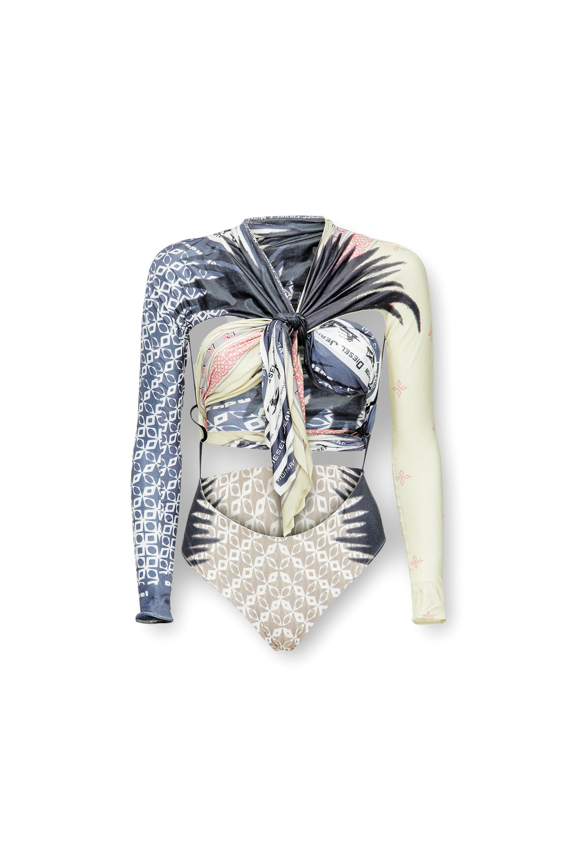 Women's Top with draped bandana front | Multicolor | Diesel