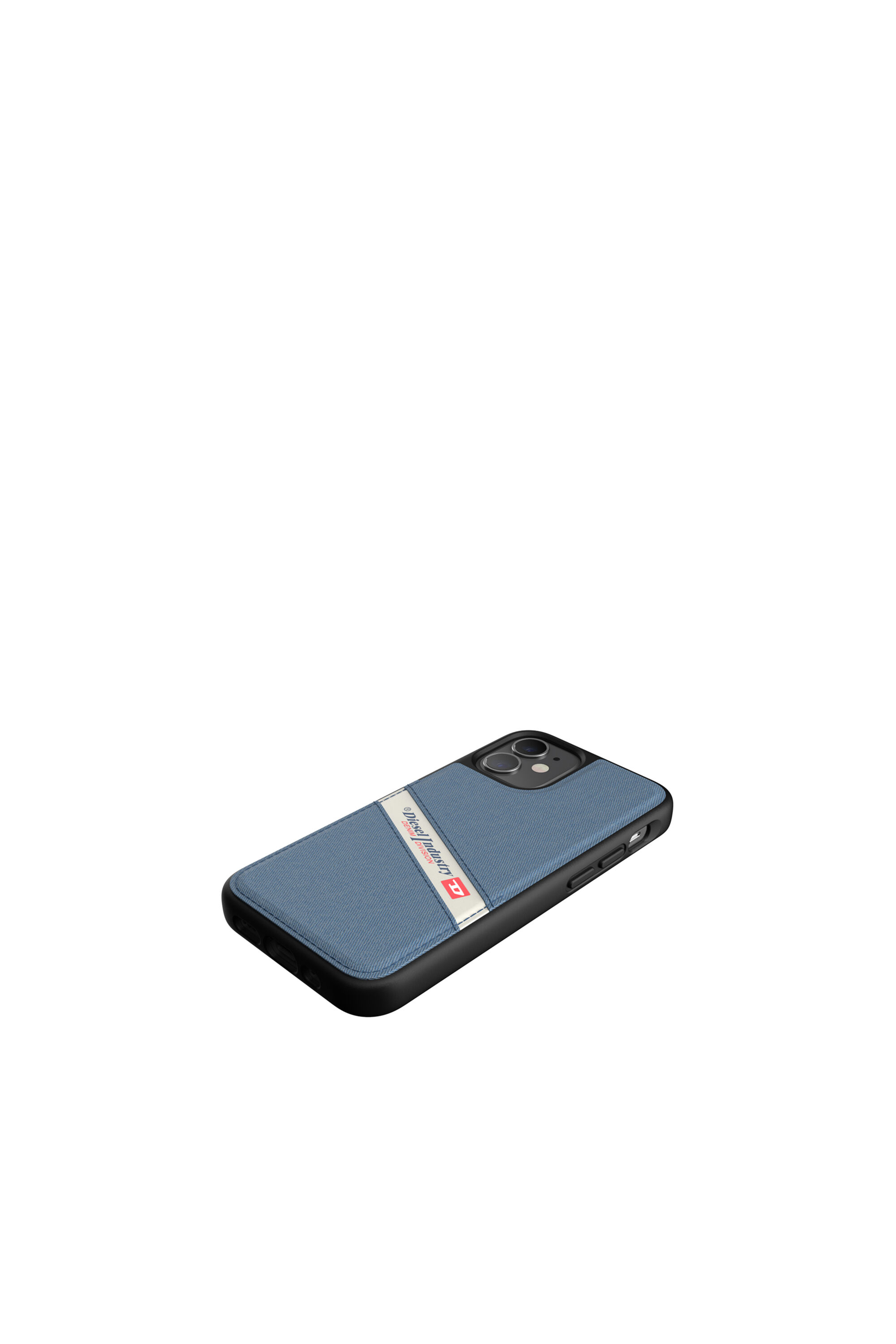 Diesel - 42545 STANDARD CASE, Funda moldeada en tejido vaquero por iPhone 12 Mini Unisex in Azul marino - 4