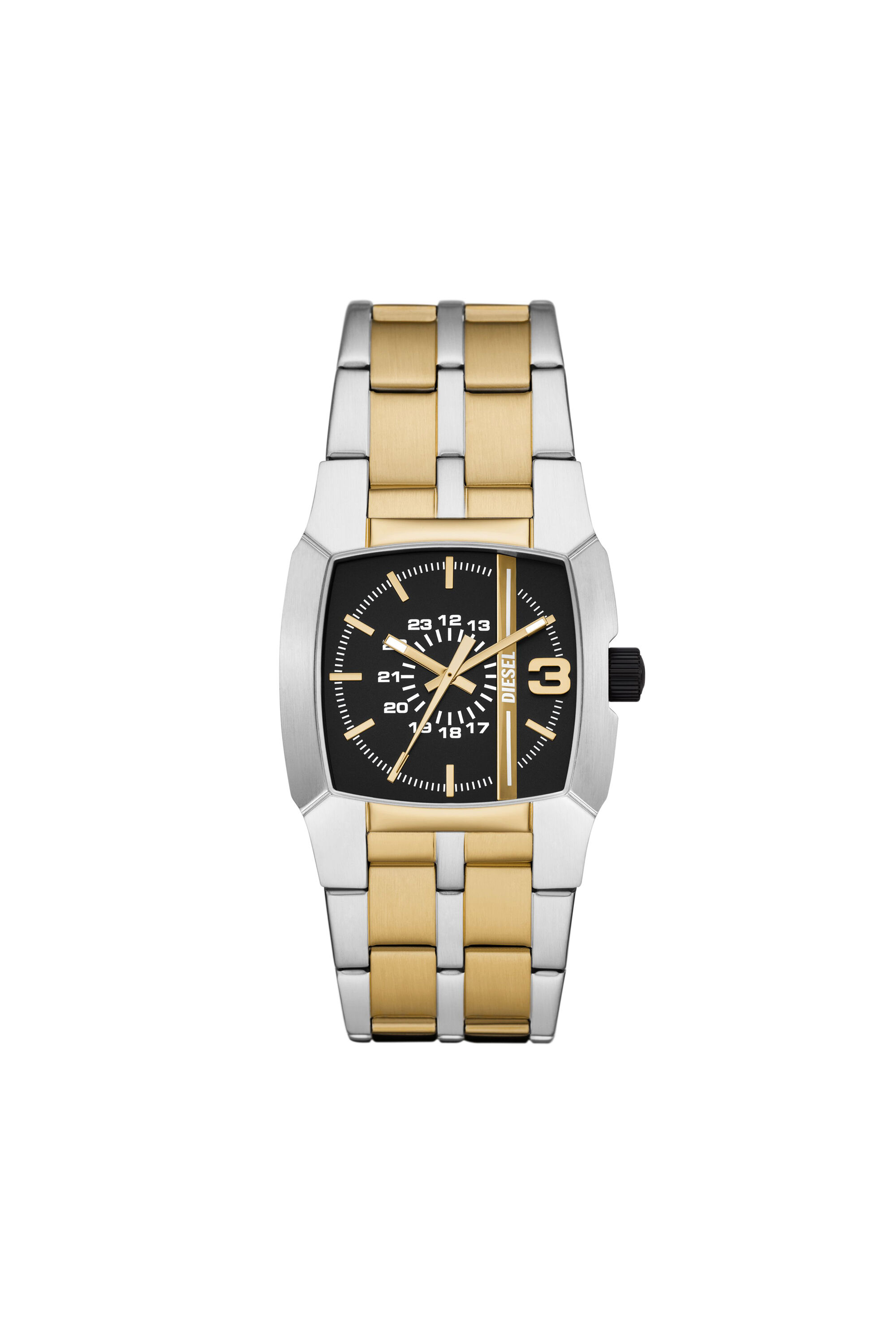 Diesel Vert Three-Hand Date Black Leather Watch - DZ2193 - Watch Station