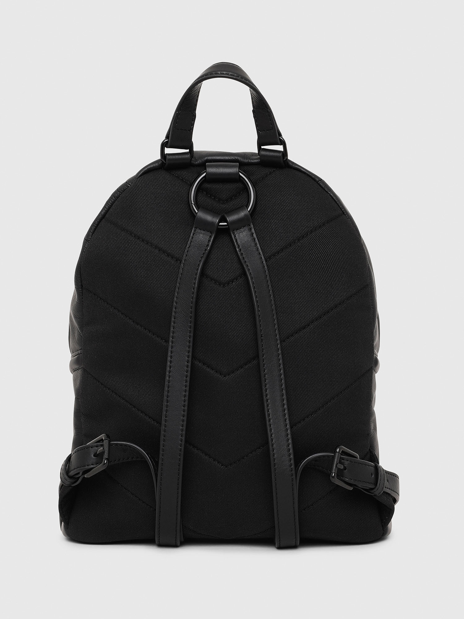 LE-ZIPPER BACKPACK Women: Leather backpack with patches | Diesel