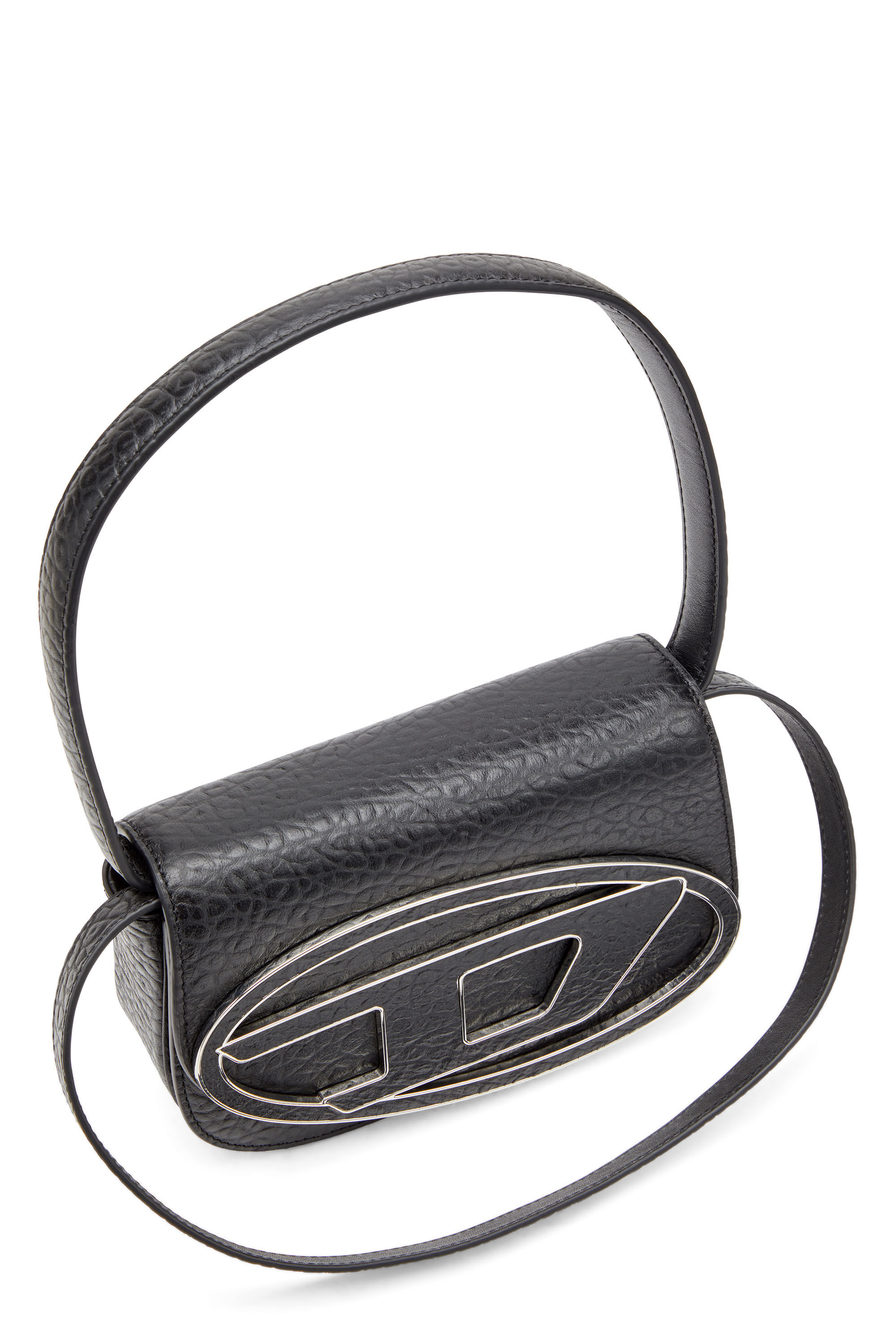 Diesel - 1DR, Woman's 1DR - Iconic shoulder bag in bubble leather in Black - 5