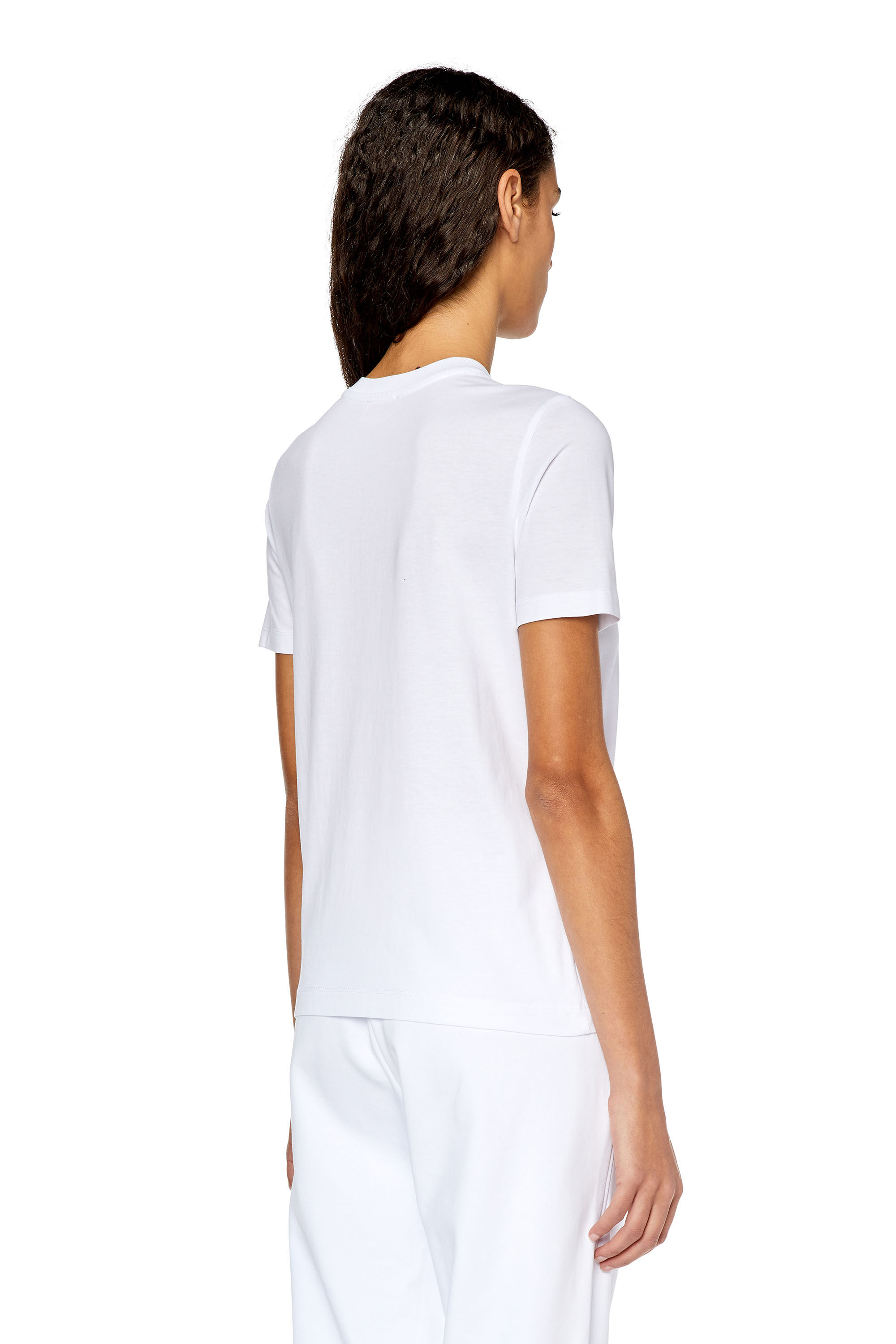 T-REG-DIV Woman: T-shirt with logo patches | Diesel