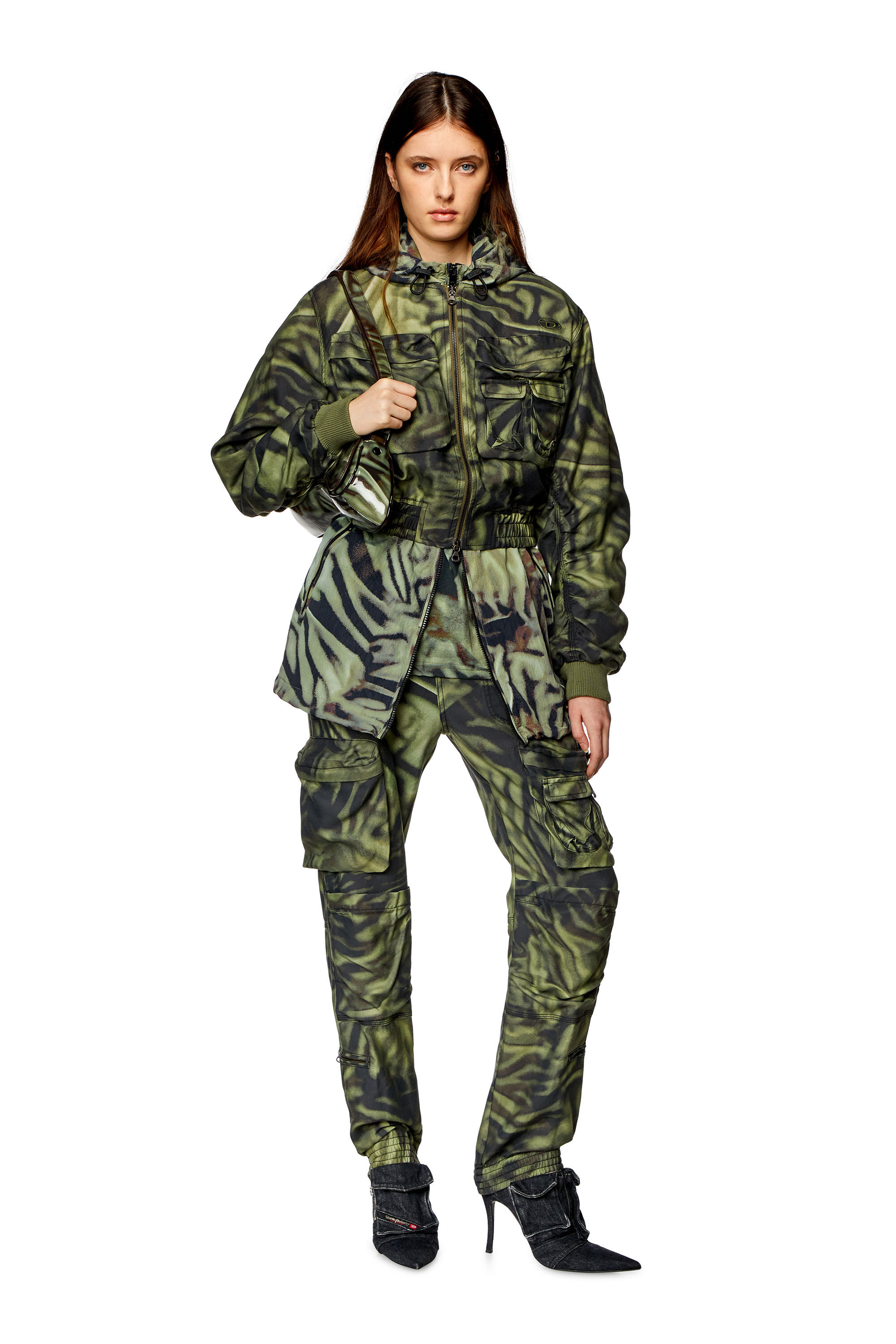 ブルゾン DIESEL Women Bomber Jackets A12214 0WGAL 5AFA Green A12214_0WGAL_5AFA_D.jpg