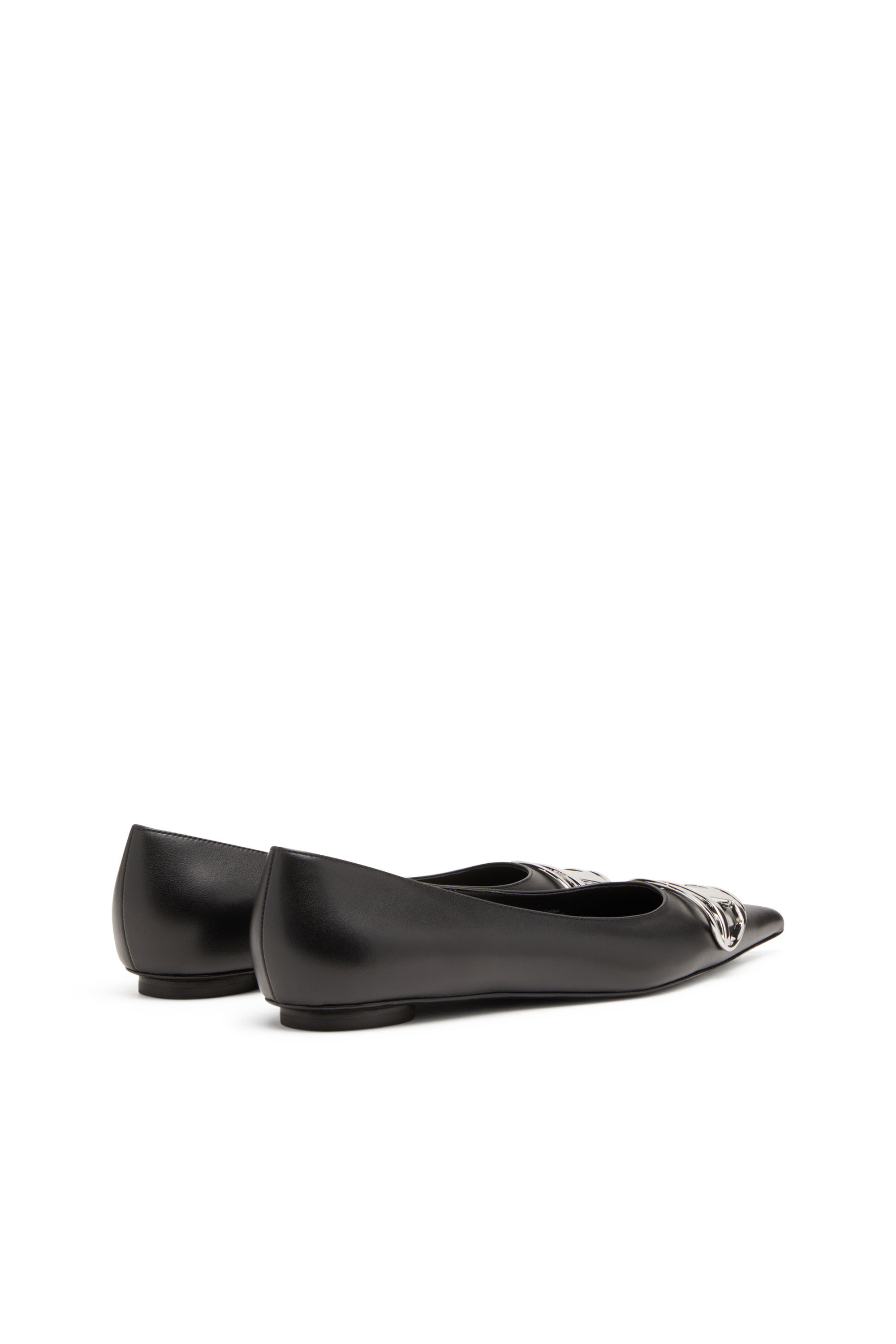 フラットシューズ DIESEL Woman Ballet flats Black Y03452PR818 T8013 Women's D-Venus-Ballerina flats in nappa leather | Black