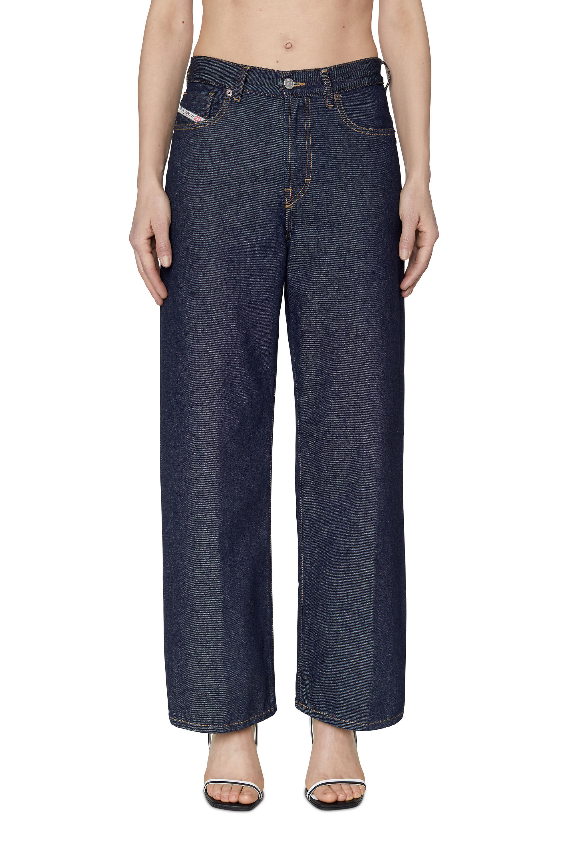 Diesel - Bootcut and Flare Jeans 2000 Widee Z9C02, Woman's Bootcut Jeans - 2000 in Dark Blue - 3