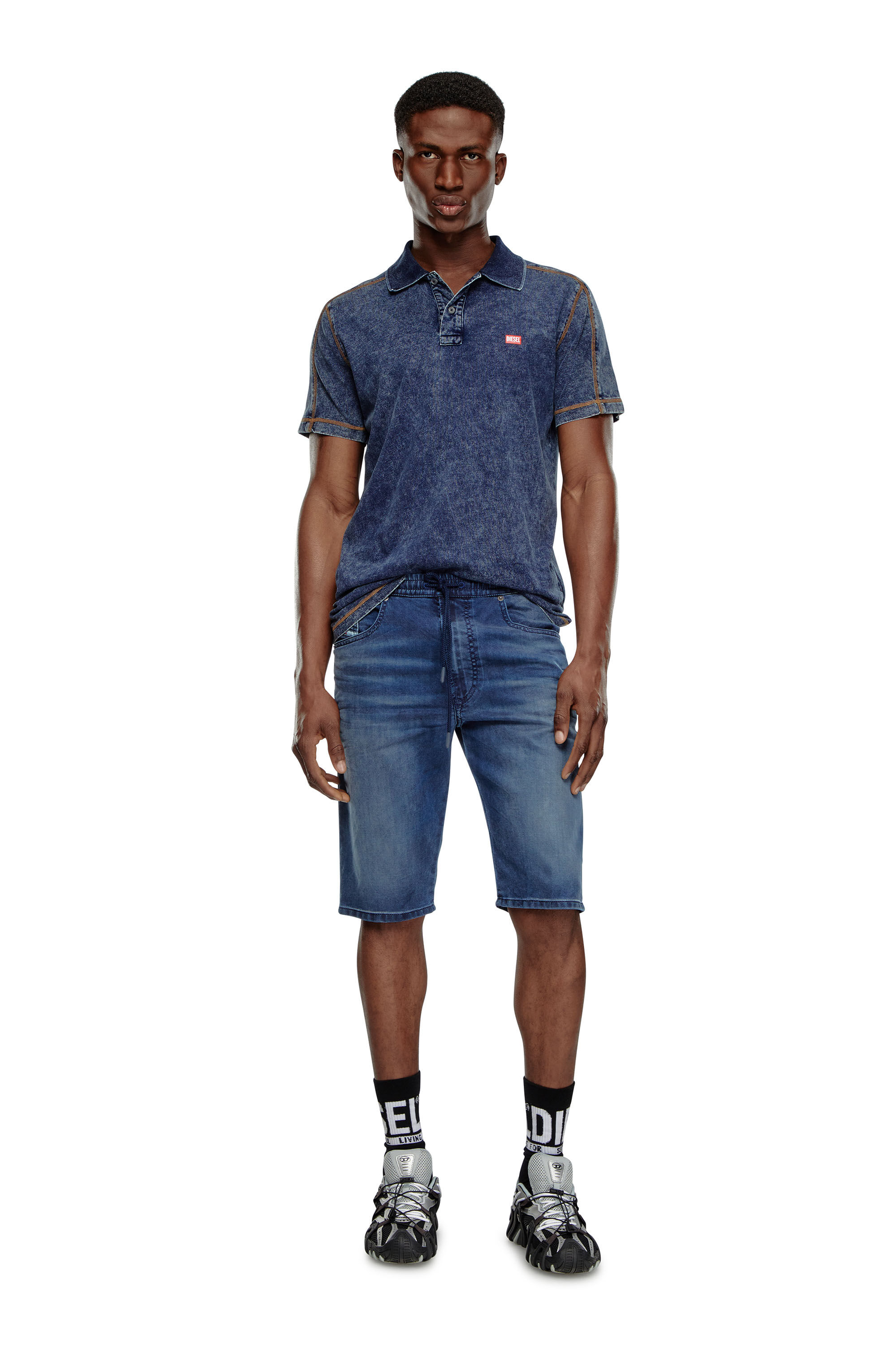公式サイト Men's Chino shorts in JoggJeans | Blue | Diesel パンツ