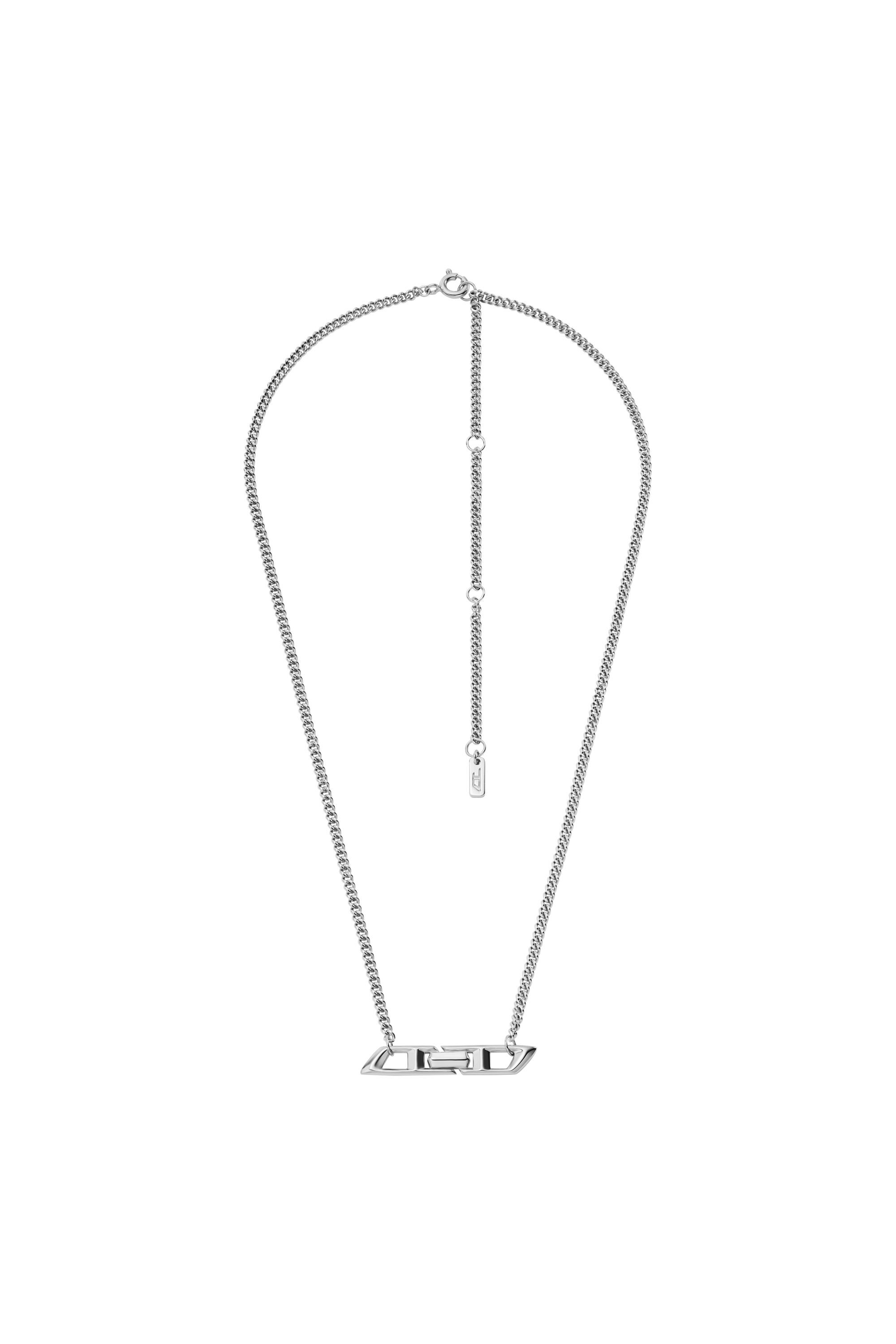 Women's Sterling Silver D Logo Necklace | Silver | Diesel