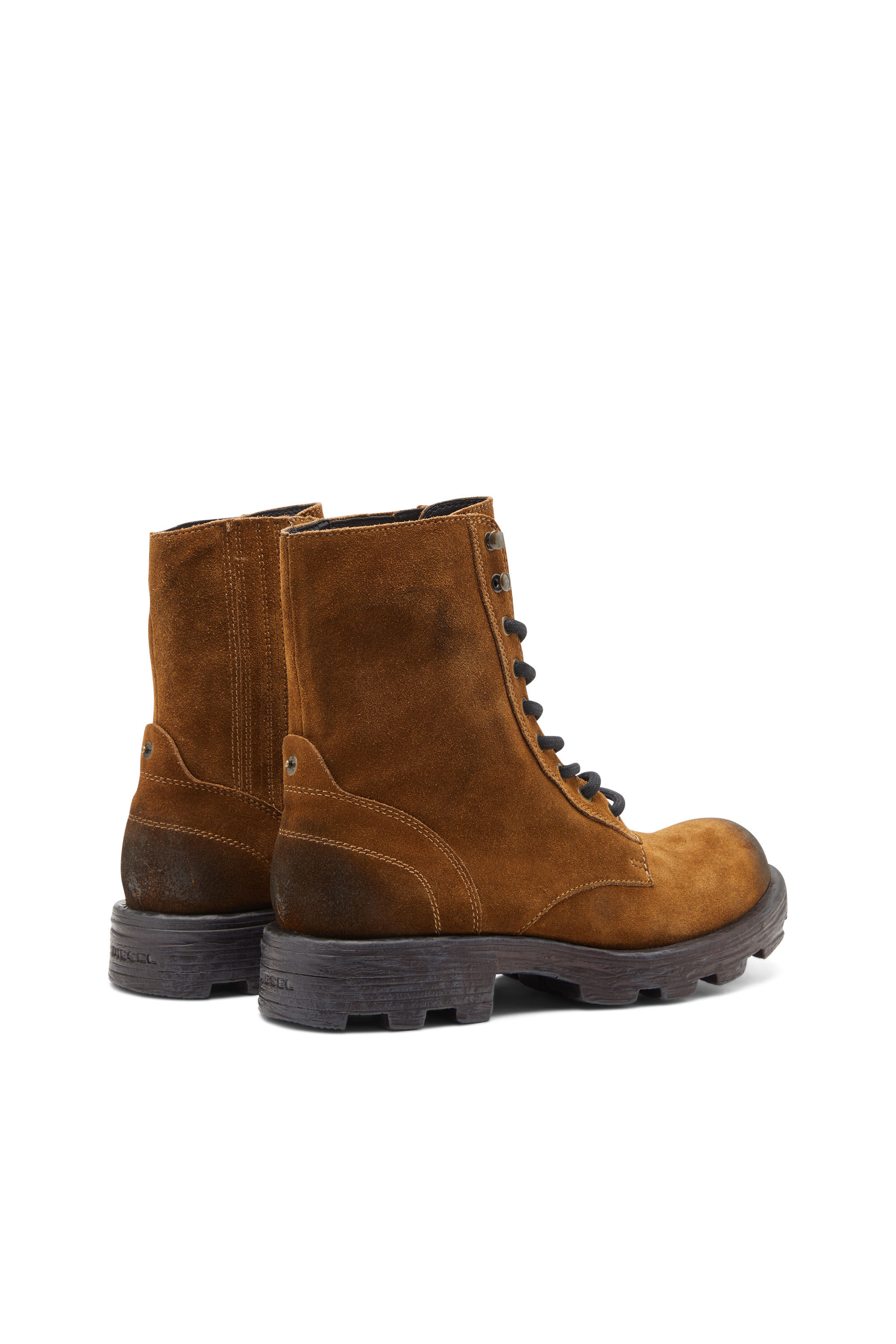 D HAMMER BT Man Combat boots in oiled suede Diesel