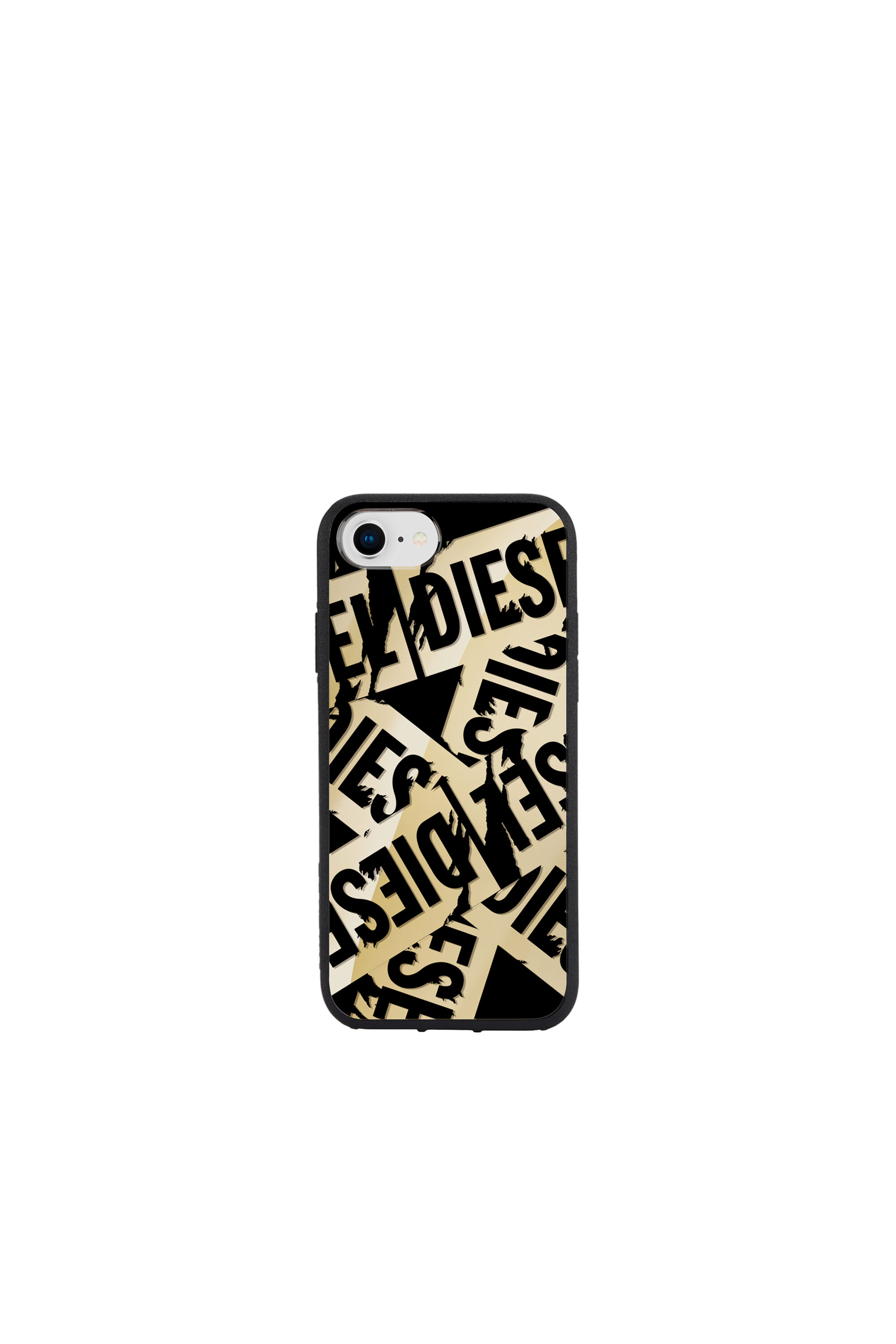 Diesel - MULTI TAPE GOLD/BLACK IPHONE 8/7/6S/6 CASE, Funda en negro y dorado para iPhone 8/7/6s/6 Unisex in Dorado - 2