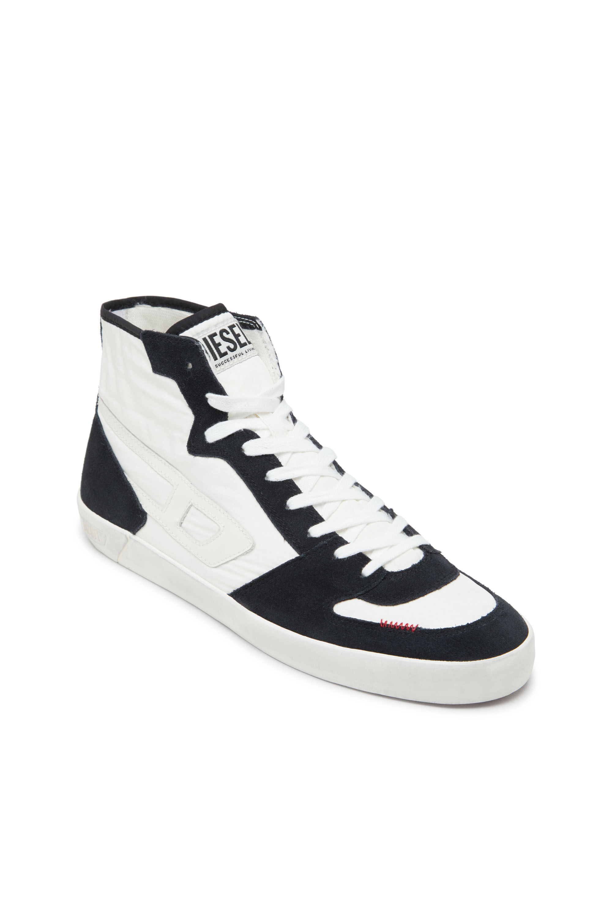 送料無料 通販 Men's S-Leroji D-Padded-ripstop and suede high-top sneakers アクセサリー