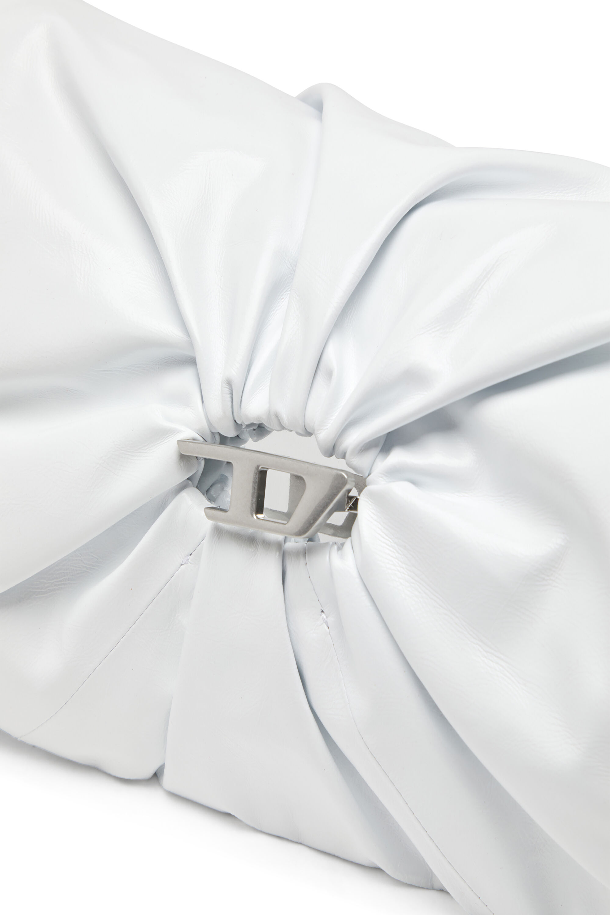 Diesel - SCRUNCH-D SHOULDER M, Scrunch-D M-Bolso de hombro en cuero brillante Mujer in Blanco - 5