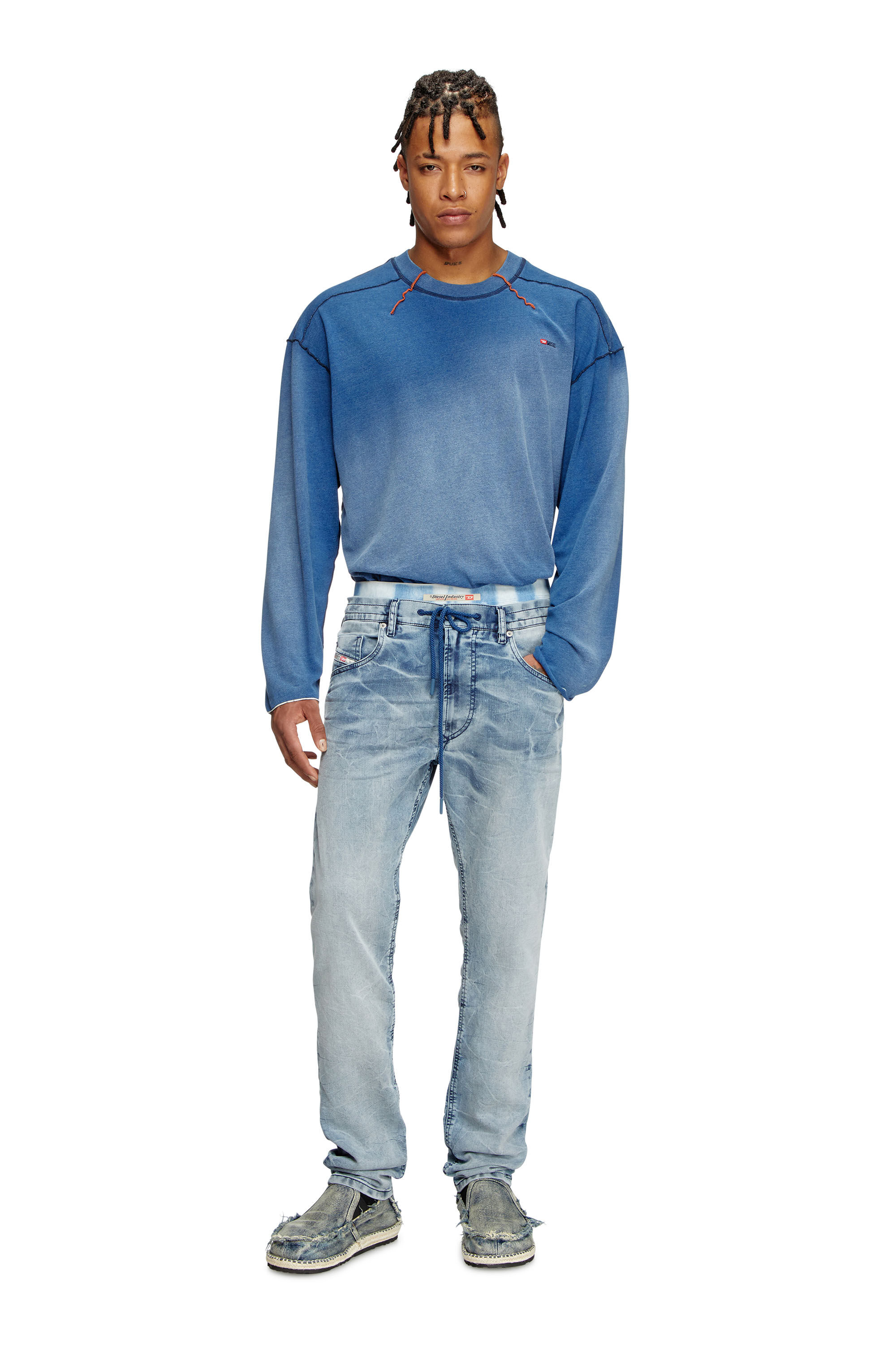 Men's Regular Jeans | Light Blue | Diesel 2030 D-Krooley