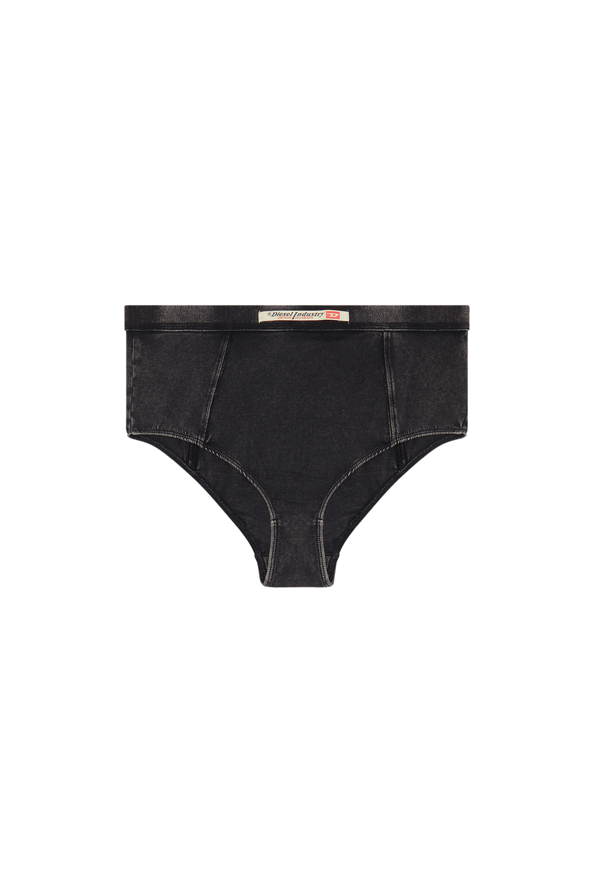 Diesel - UFPN-DRONA, Calzoncillos hipster en tejido vaquero elástico Mujer in Negro - 4