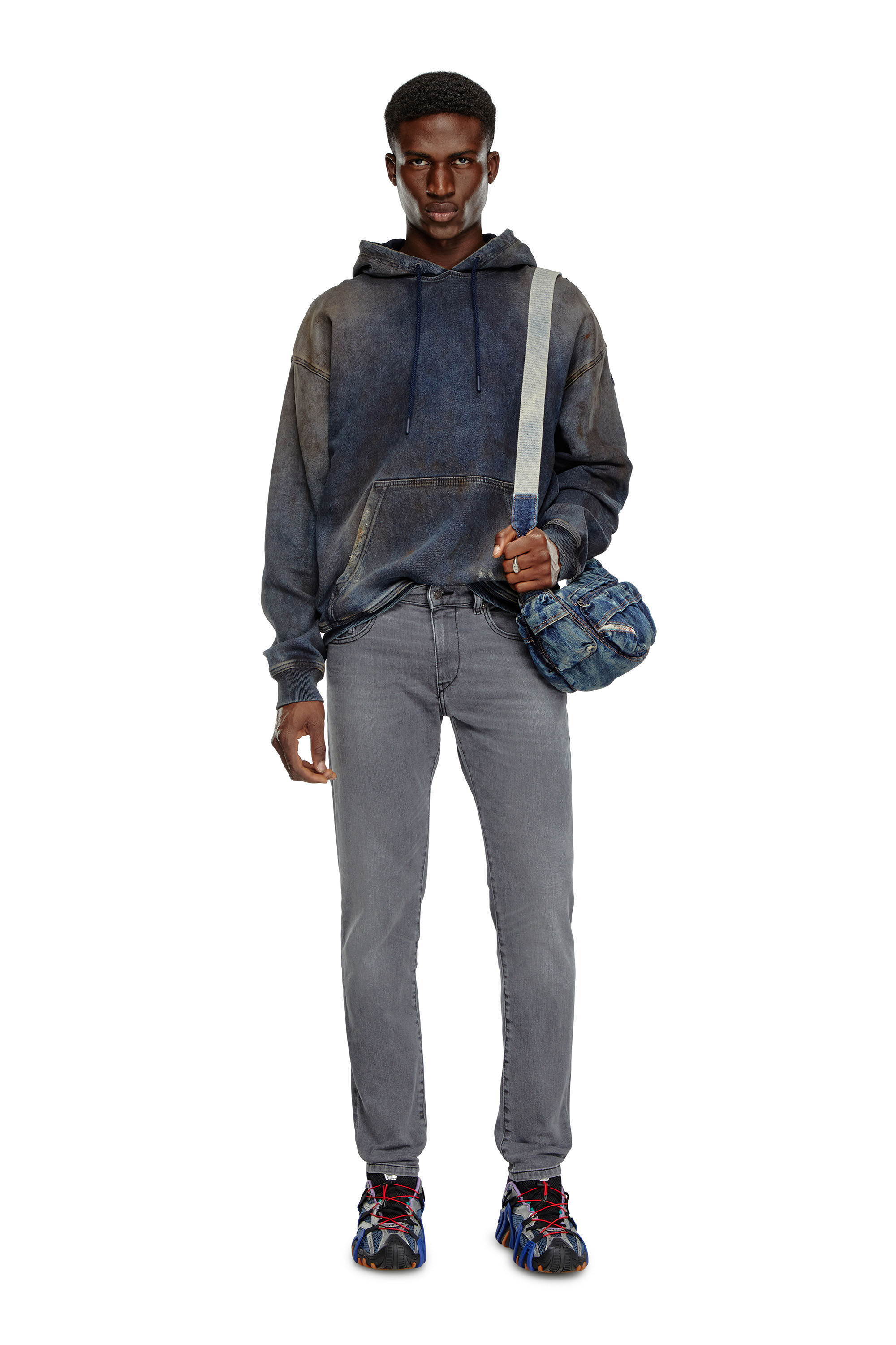 Diesel - Man's Slim Jeans 2019 D-Strukt 0GRDK, Dark grey - 1