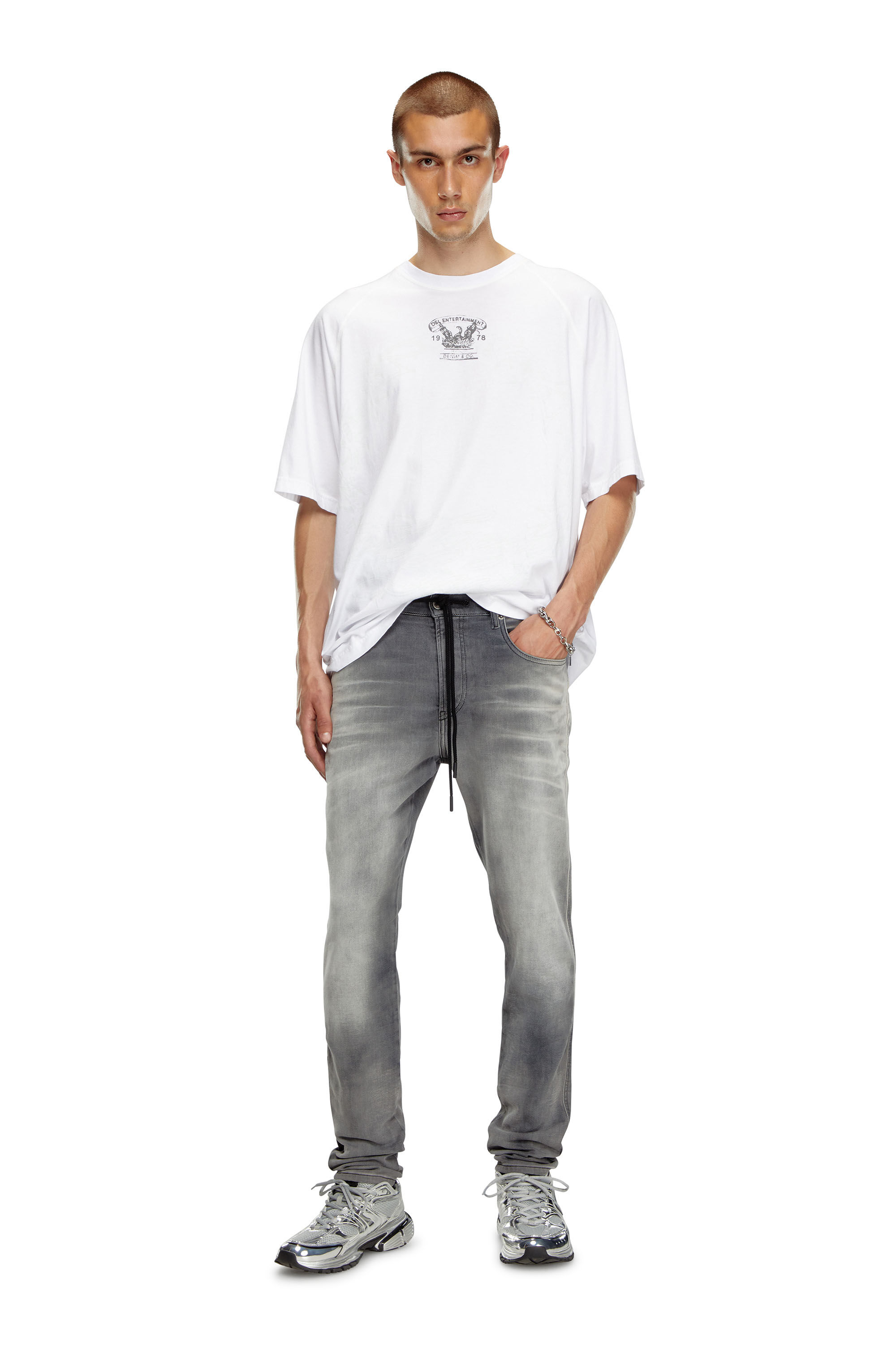 Men's Slim Jeans | Dark grey | Diesel 2060 D-Strukt Joggjeans®