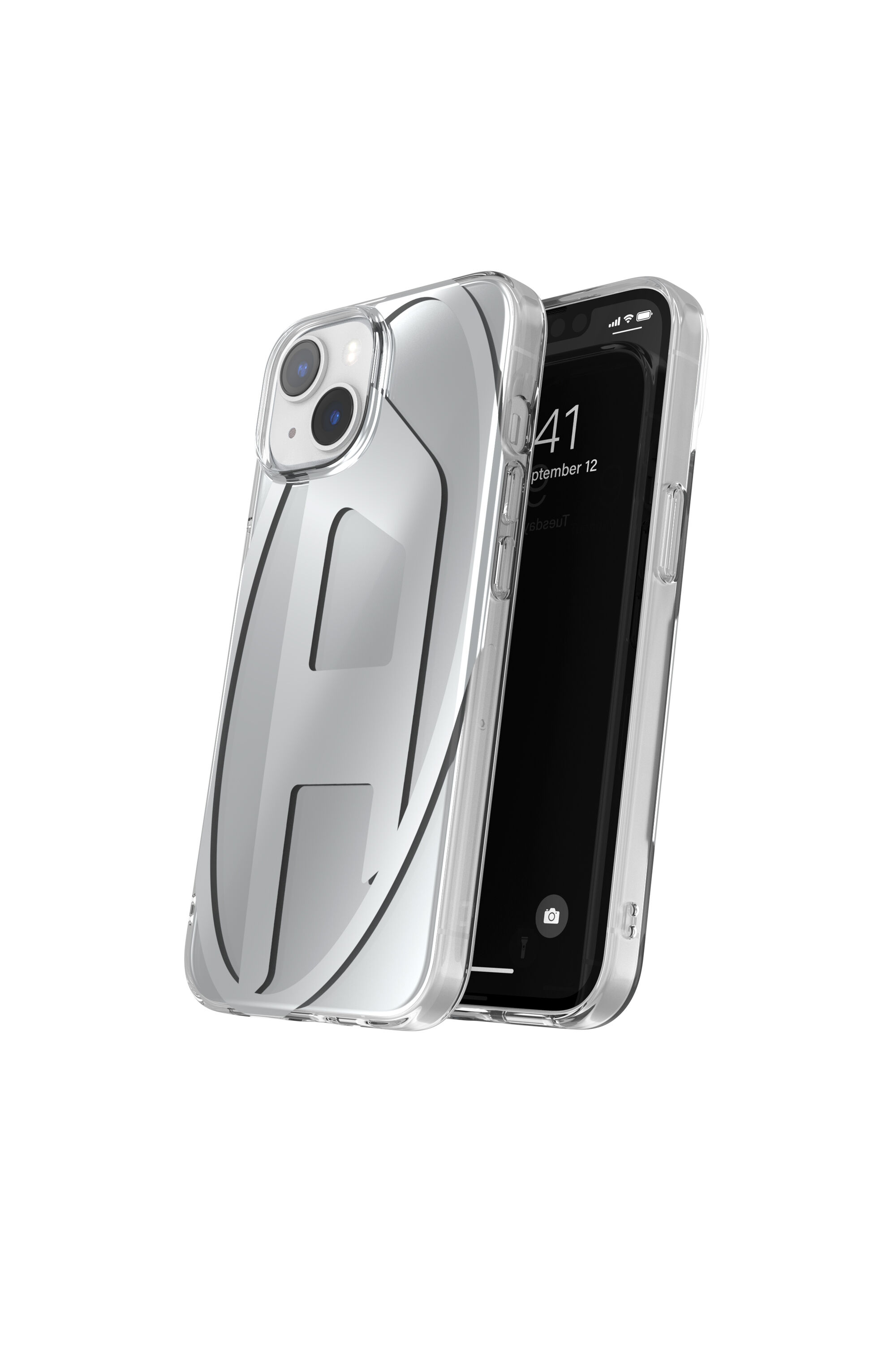 Women's Oval D case iPhone 13/iPhone 14 | Silver | Diesel