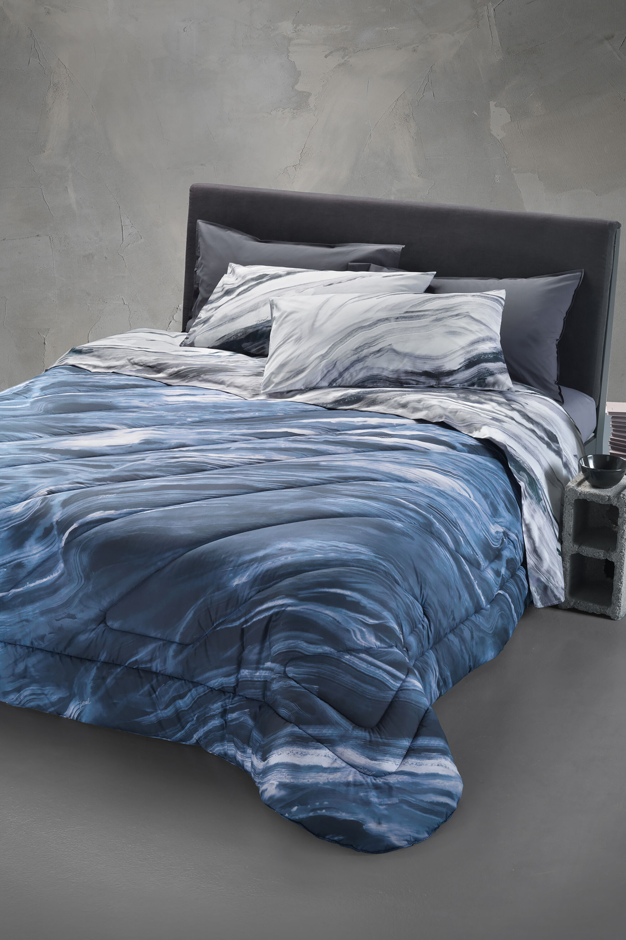 Diesel - 2003986 CLET WATER ROCK 250X290 PR005, Set de ropa de cama WATERROCK Unisex in Gris - 3