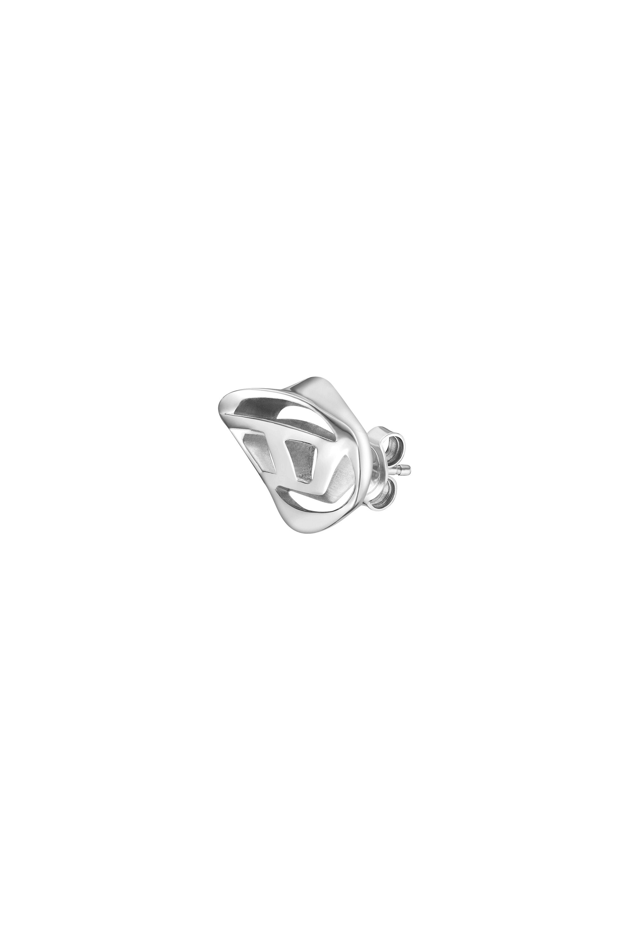 Women's Stainless Steel single stud earring | Silver | Diesel