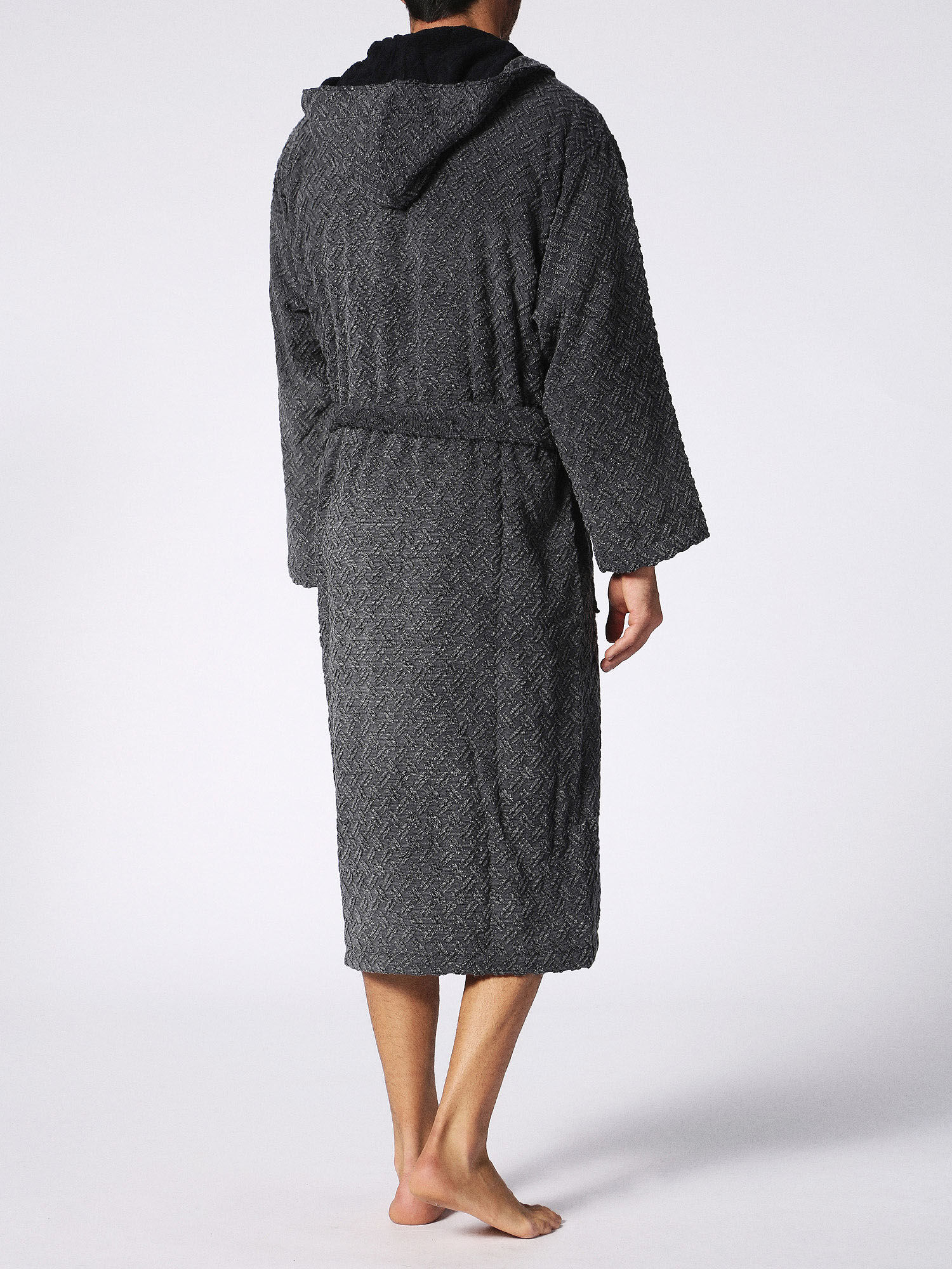 72305 STAGEsizeL XL Dark grey piece dyed bathrobe l xl Diesel