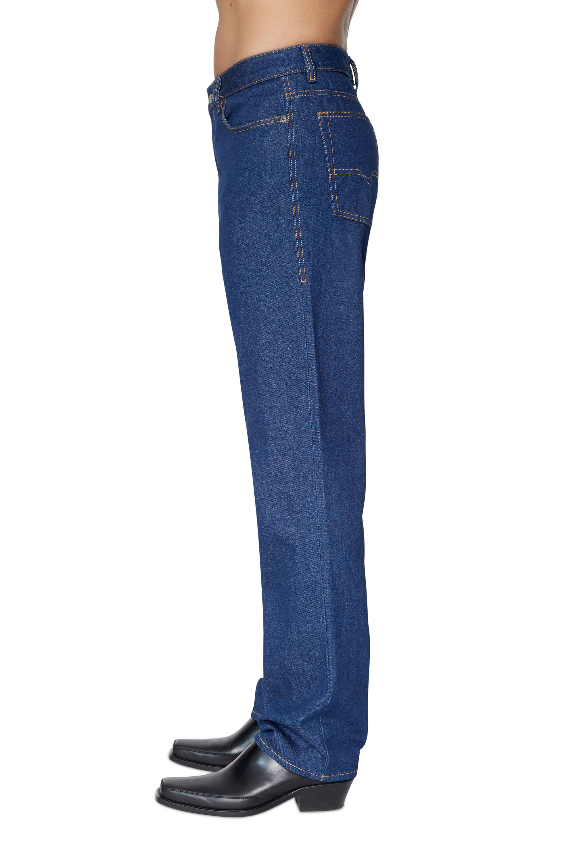 Diesel - 1955 007A5 Straight Jeans, Azul Oscuro - Image 5
