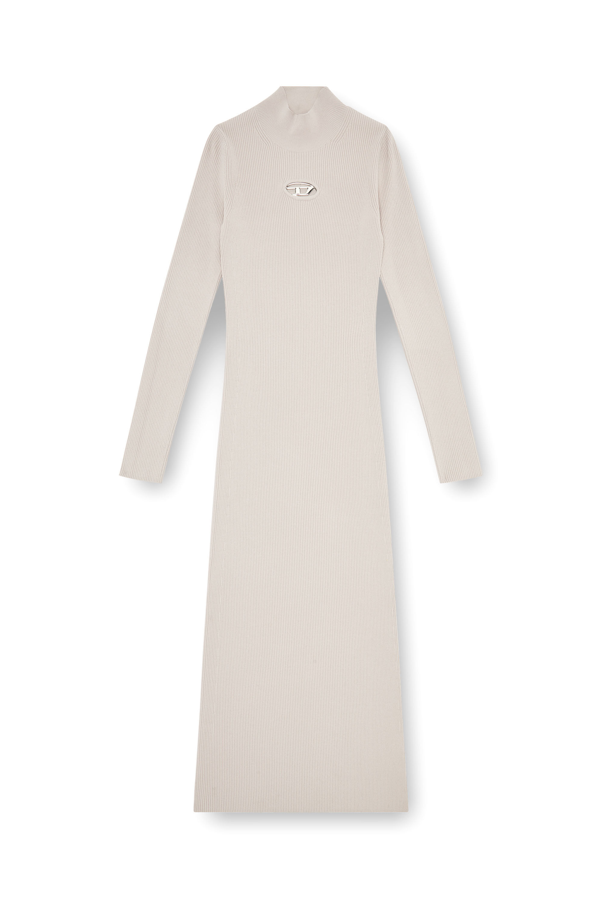 最適な価格 in dress Long Women's ribbed Diesel | Grey | knit スーツ・フォーマル・ドレス