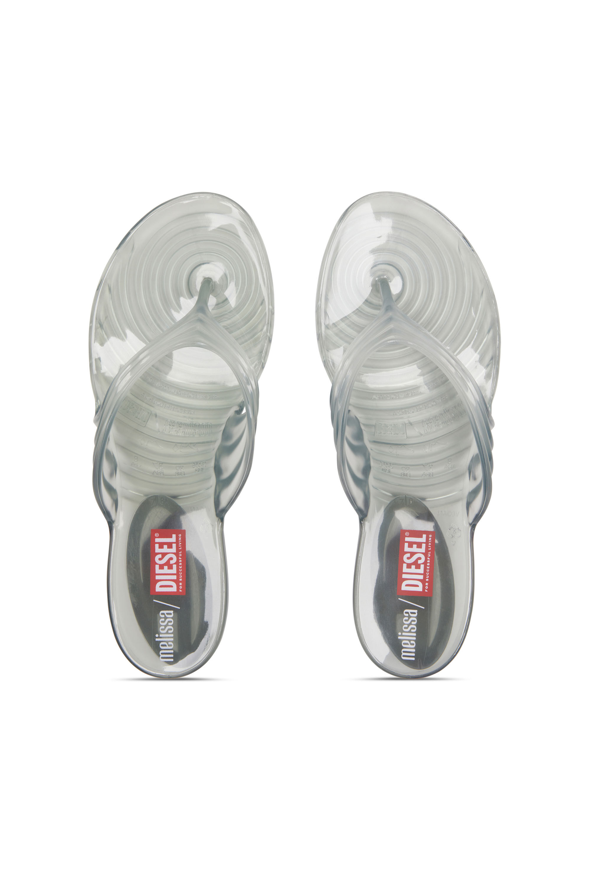 DIESEL◆Melissa × Diesel Quantum Thong サンダル Women's Sculptural flip-flops in Melflex® | Grey | Diesel