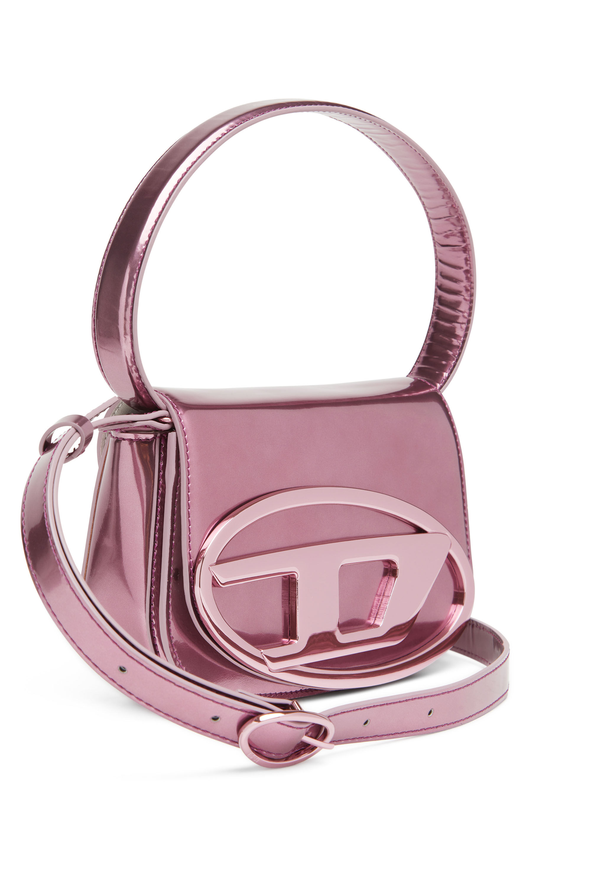 DIESEL 1DR Metallic Shoulder Bag - Pink