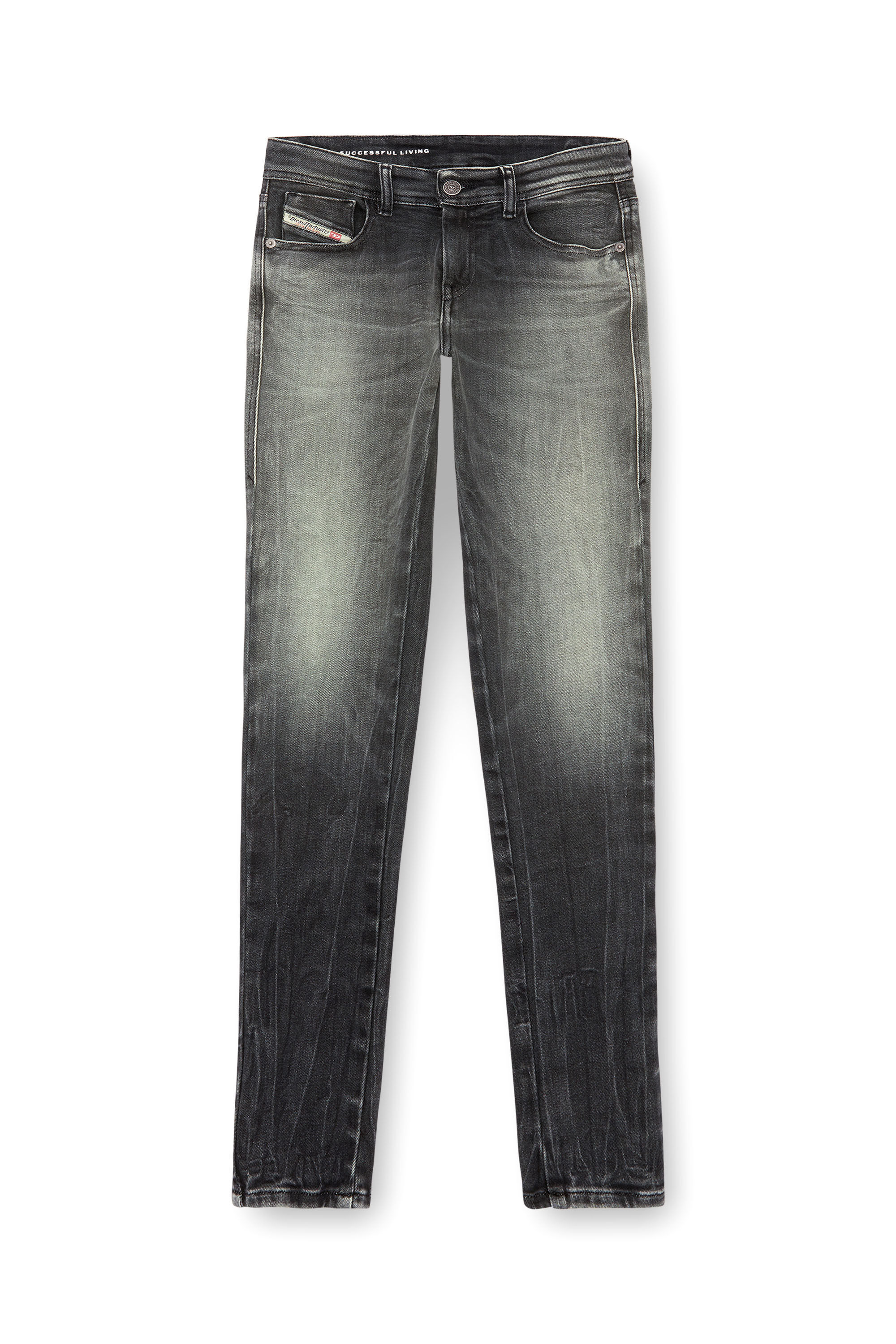 Women's Skinny Jeans | Black/Dark grey | Diesel 2017 Slandy