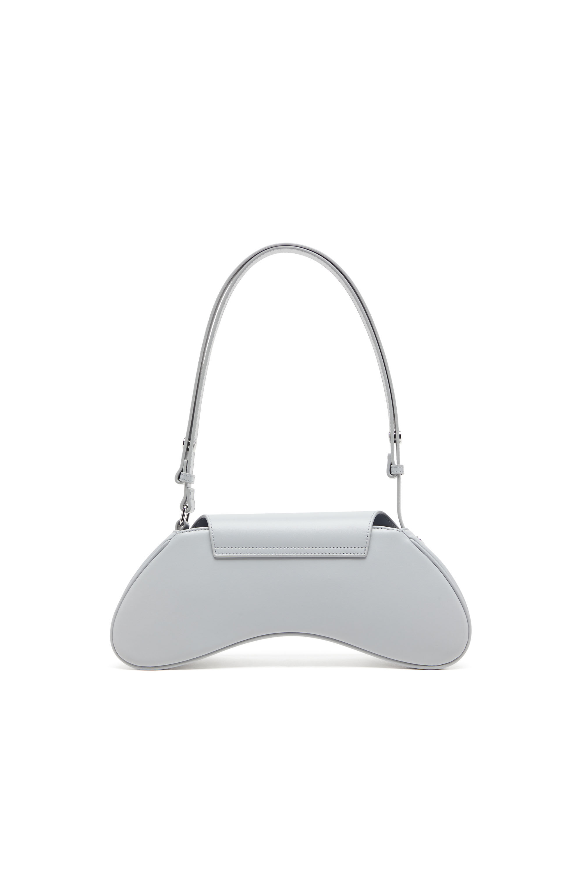 Diesel - PLAY CROSSBODY, Woman's Play-Crossbody bag in semi gloss leather in Grey - 3