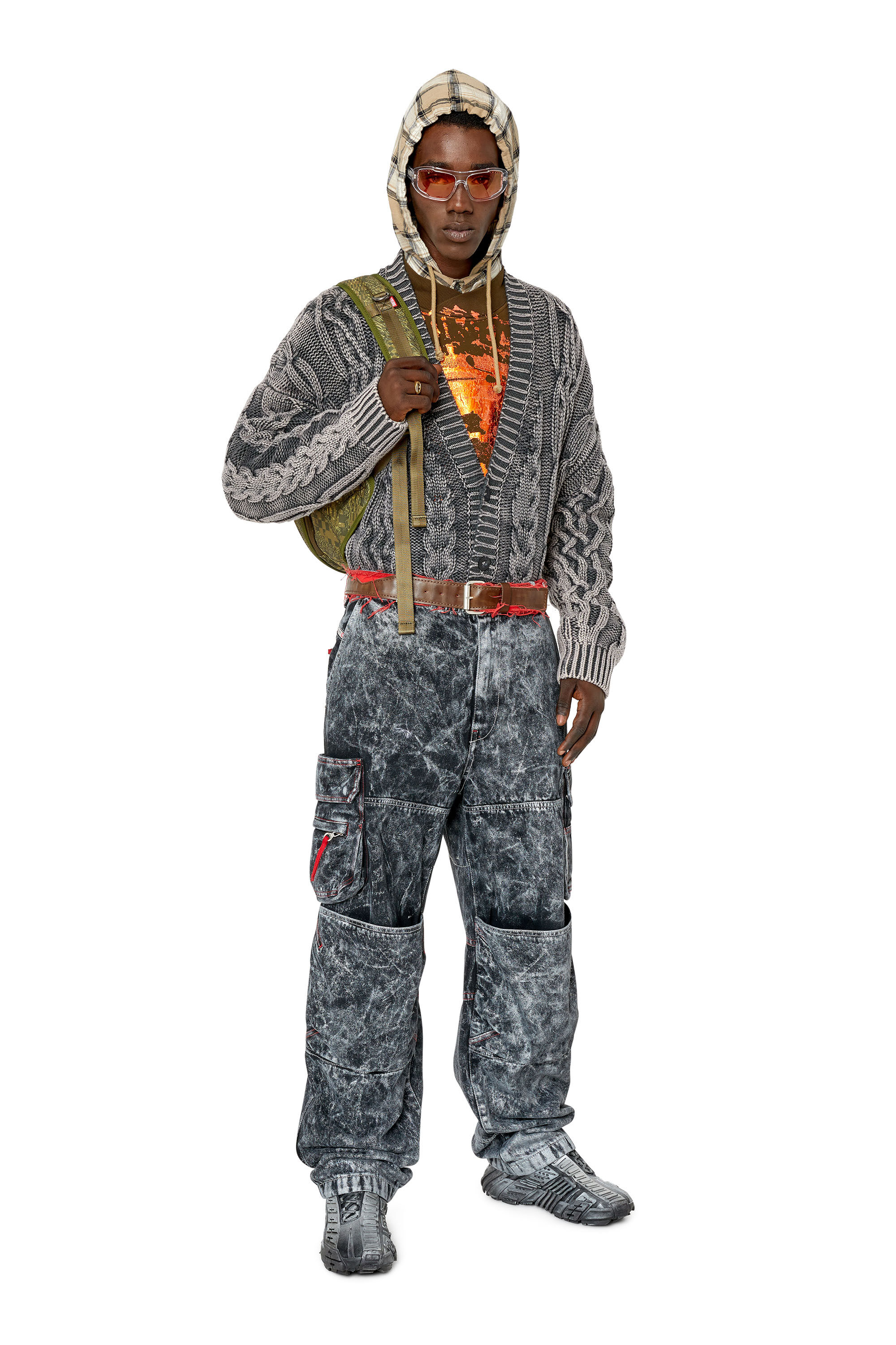 1DR-POD BACKPACK Man: Hard shell backpack with camo print