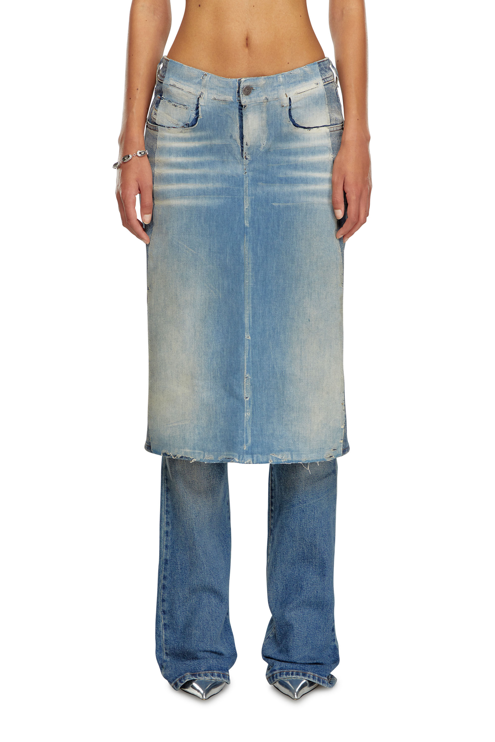 DIESEL ◆デニム｜Bootcut And Flare Jeans D-Sel 007x8 Women's Bootcut Jeans | Medium blue | Diesel D-Sel